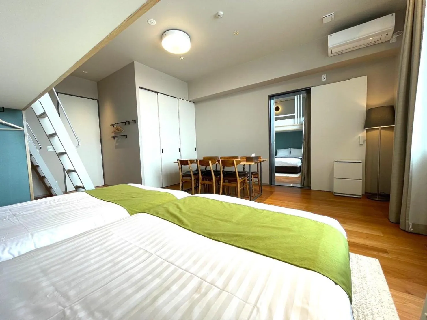 Living room, Bed in Riverside Hotel Sapporo