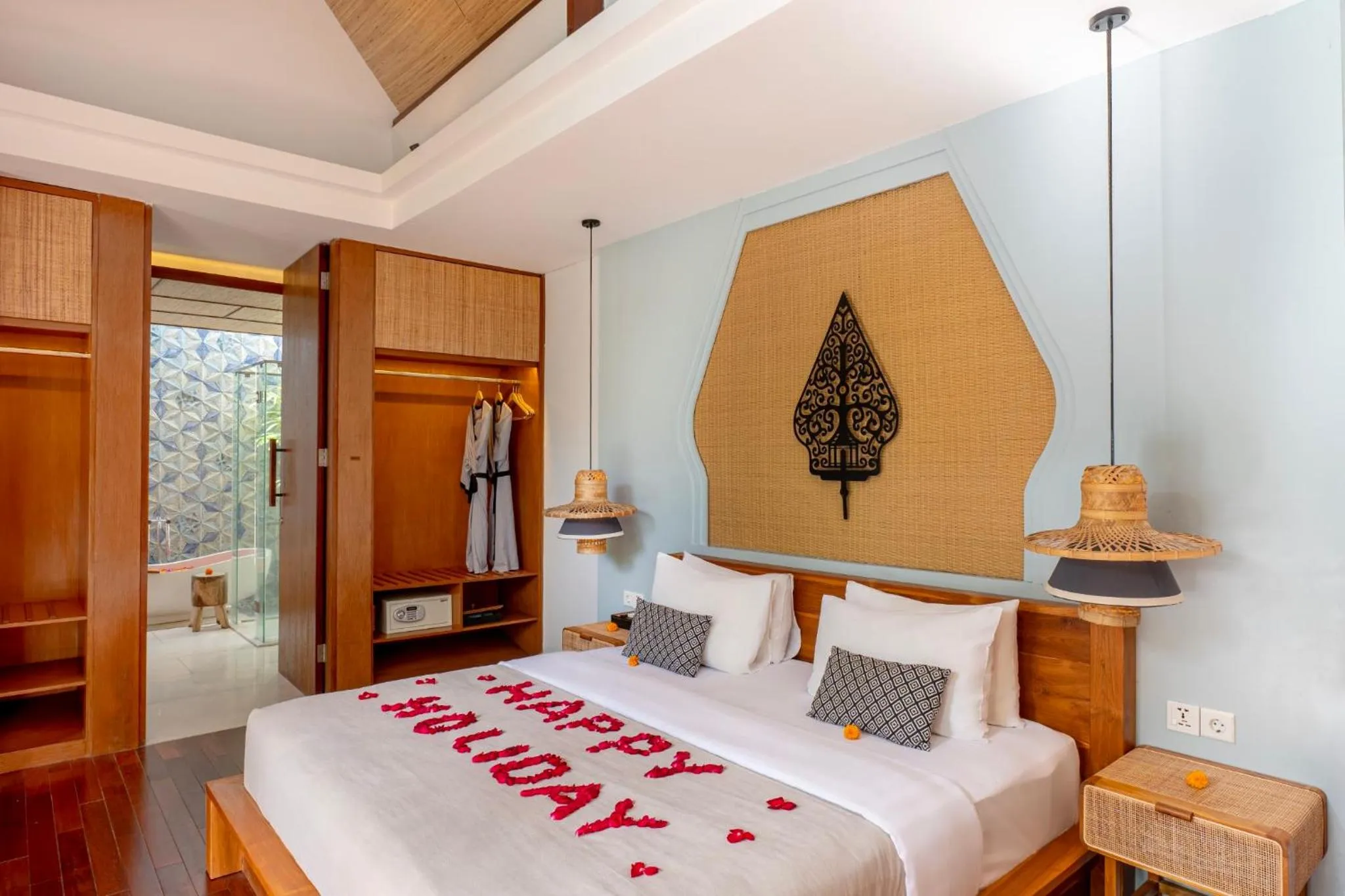 Bed in Sanora Villa Sanur by Ini Vie Hospitality