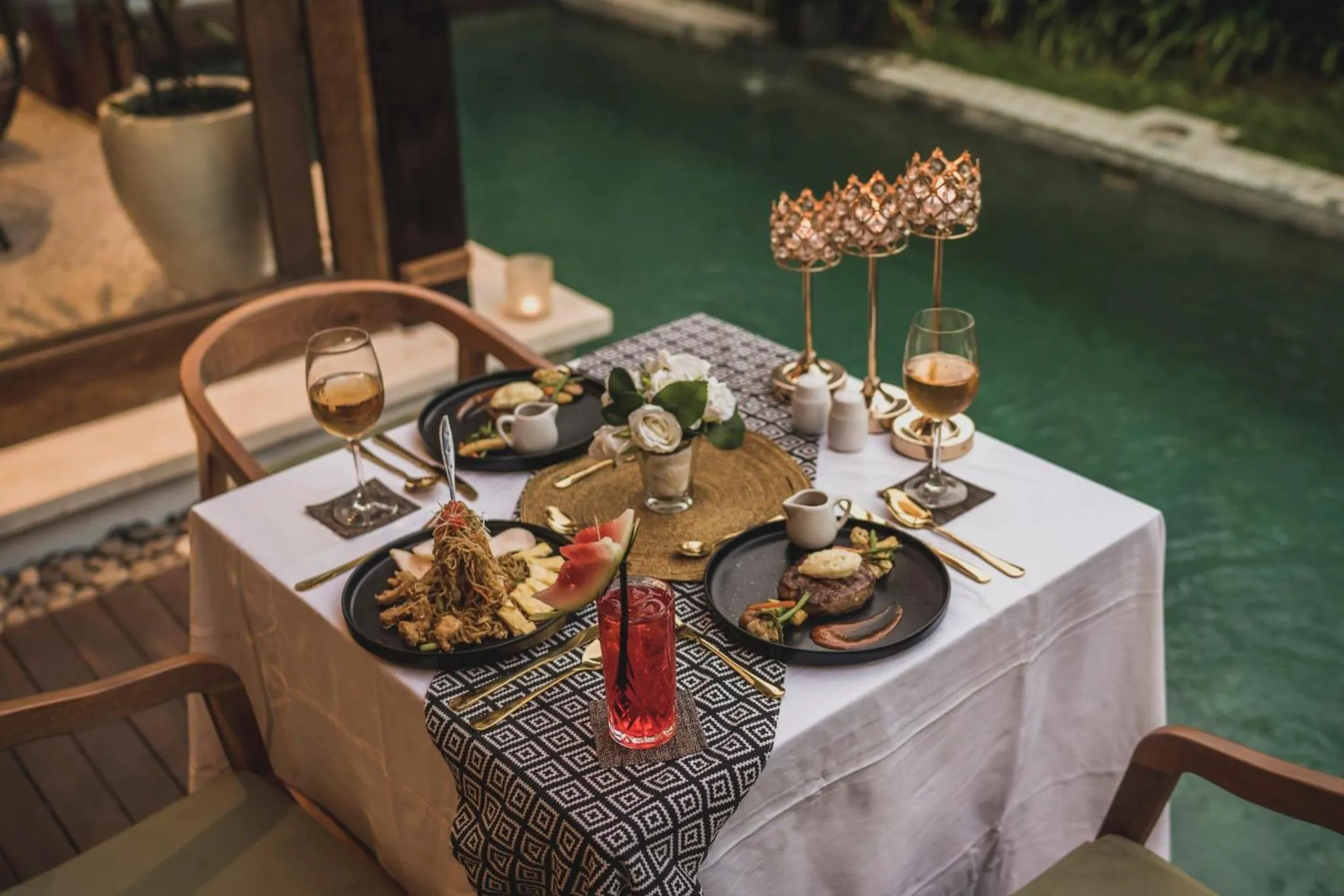 Dinner in Sanora Villa Sanur by Ini Vie Hospitality