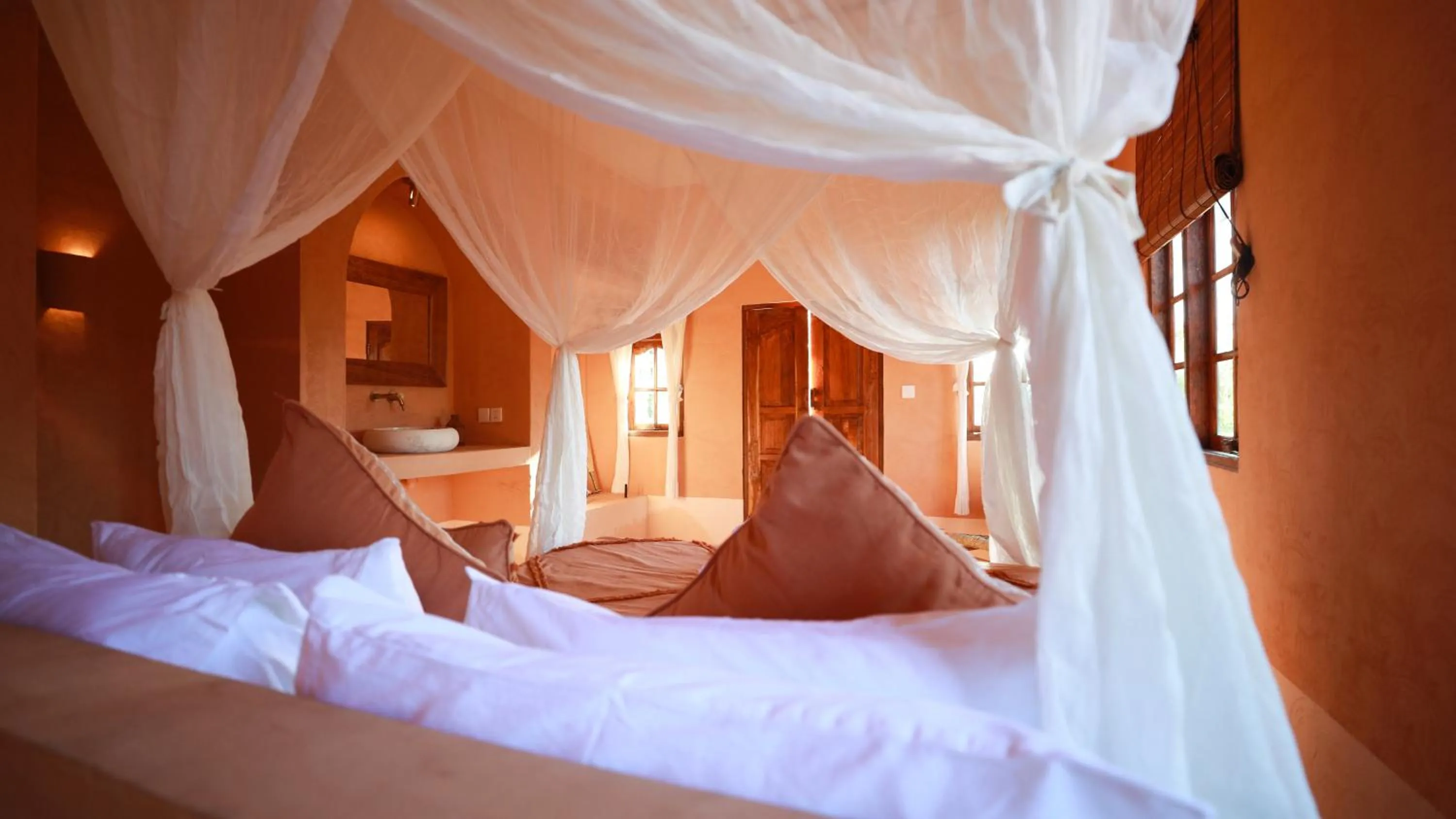 Bedroom, Bed in Terra Cottages Bali