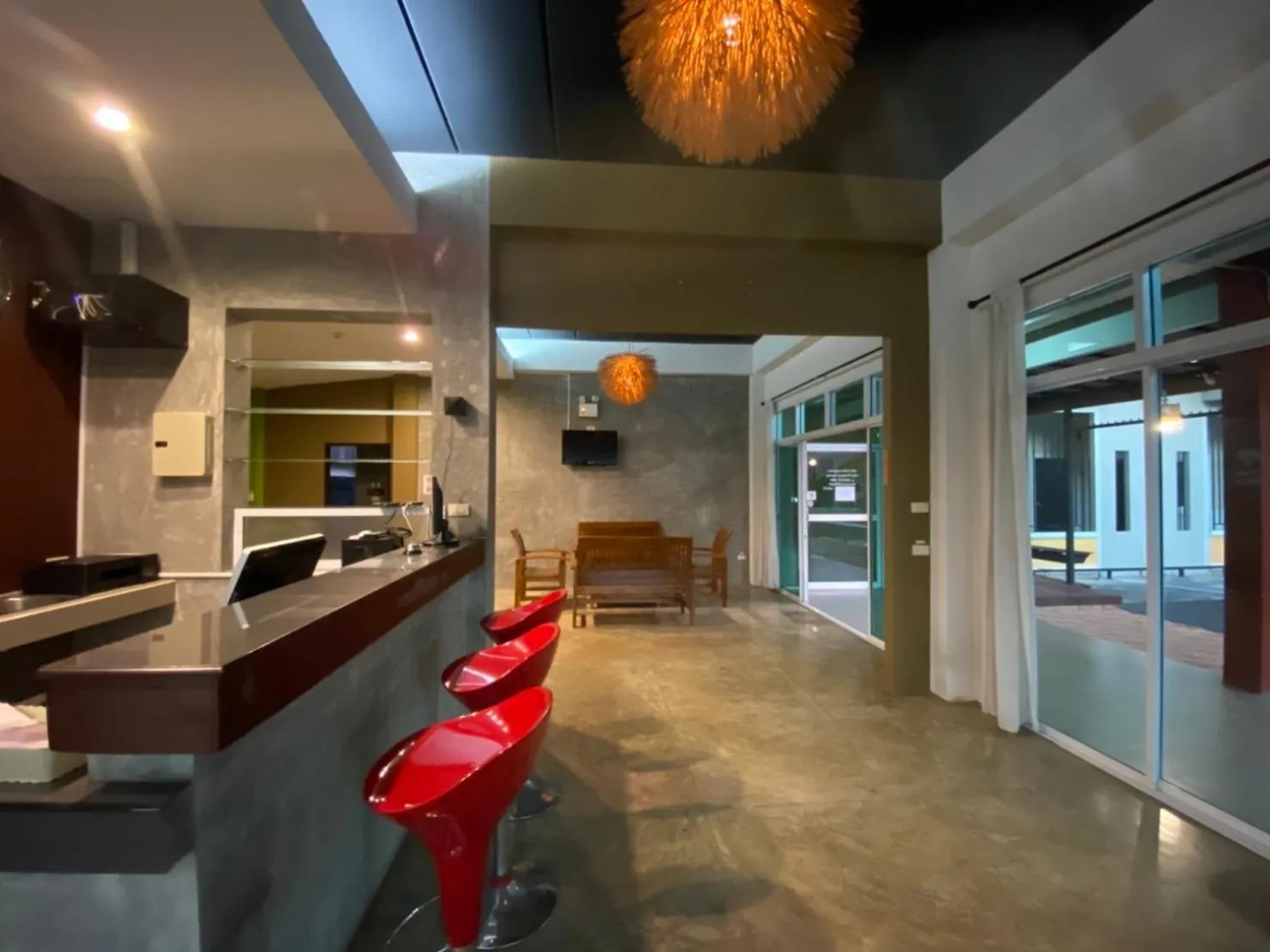 Lobby or reception in Preme Apartment @maejo