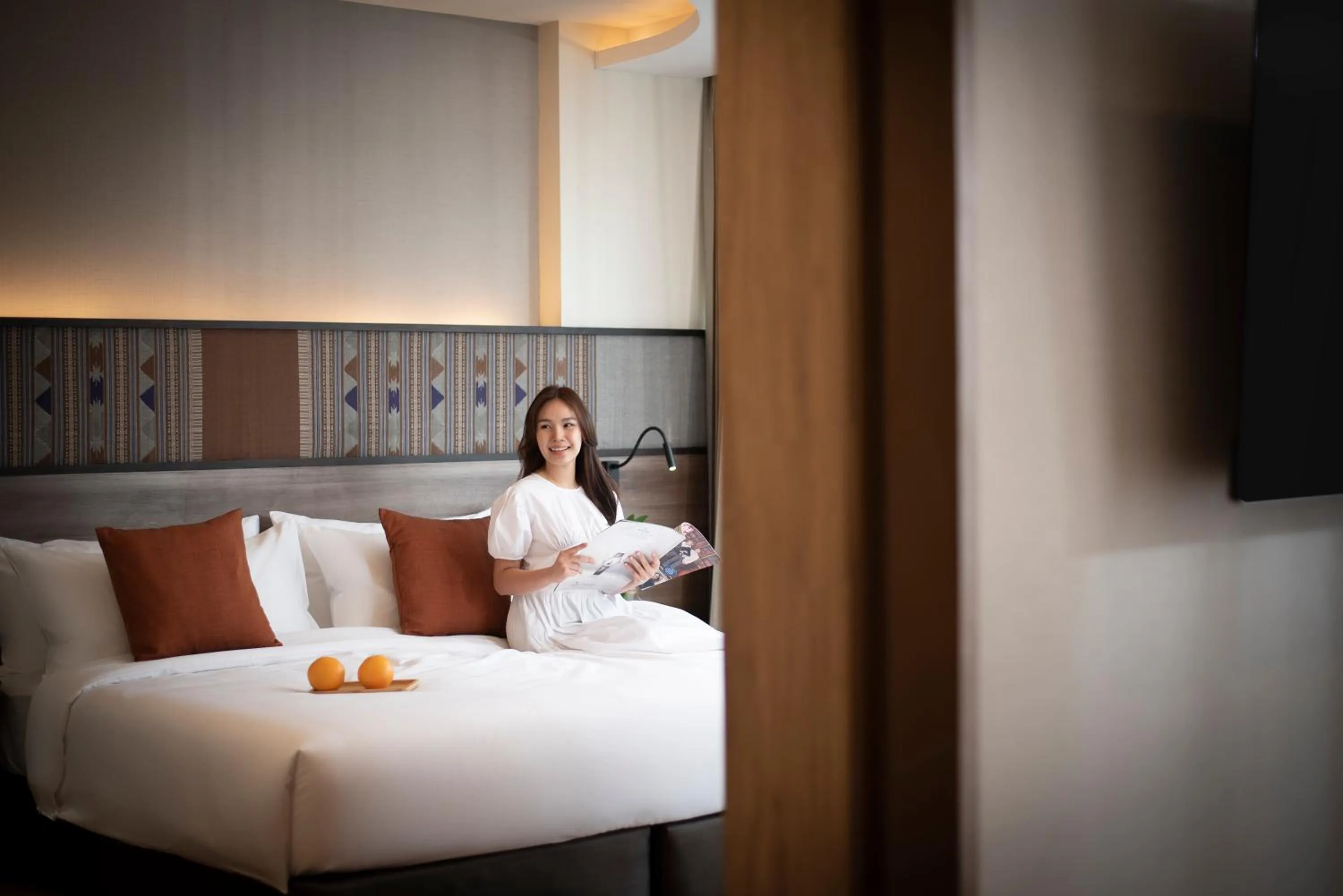 People, Bed in Emmaline Hotel Nan