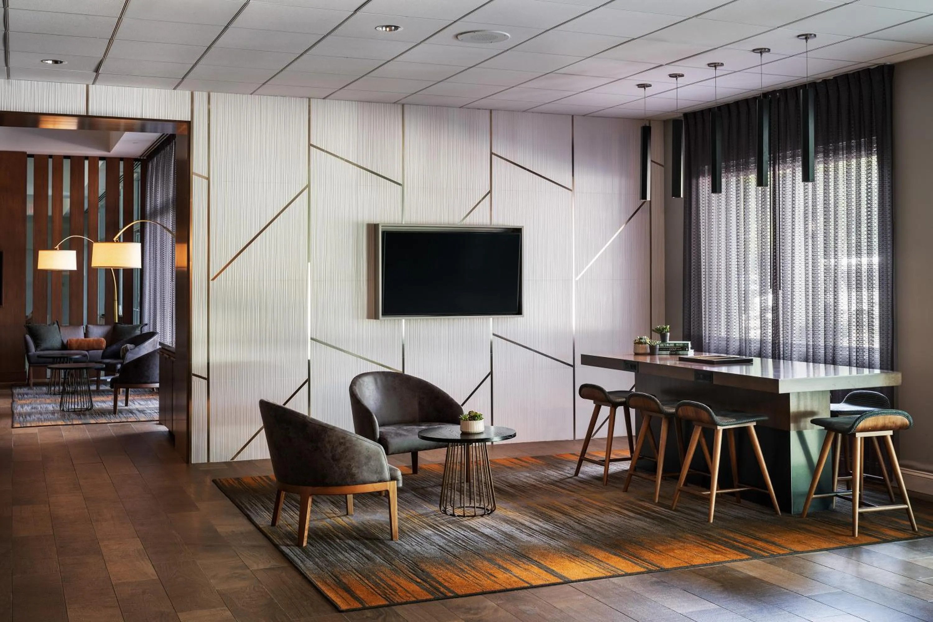 Seating area in Dallas/Fort Worth Marriott Hotel & Golf Club at Champions Circle