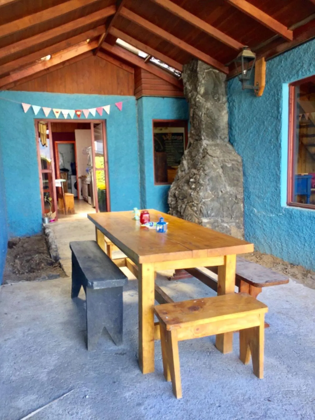 Patio in Hostel Raíz