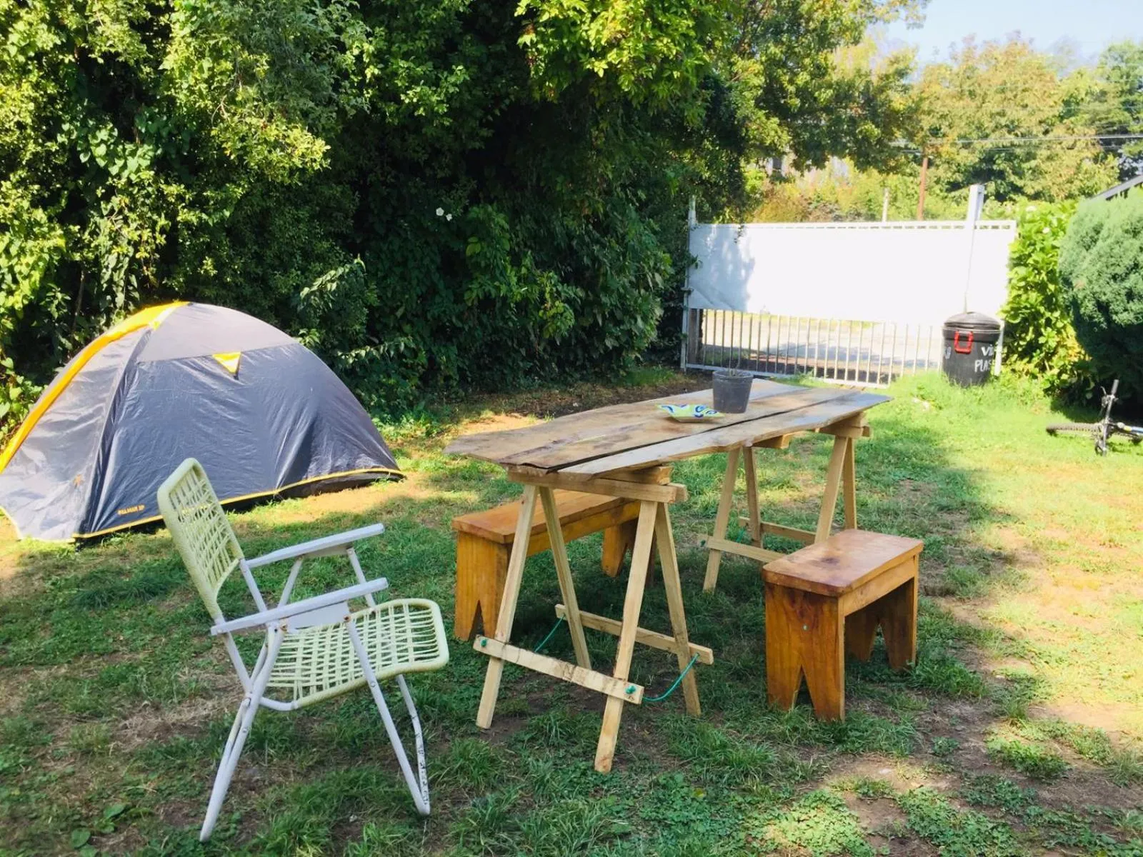 Patio in Hostel Raíz