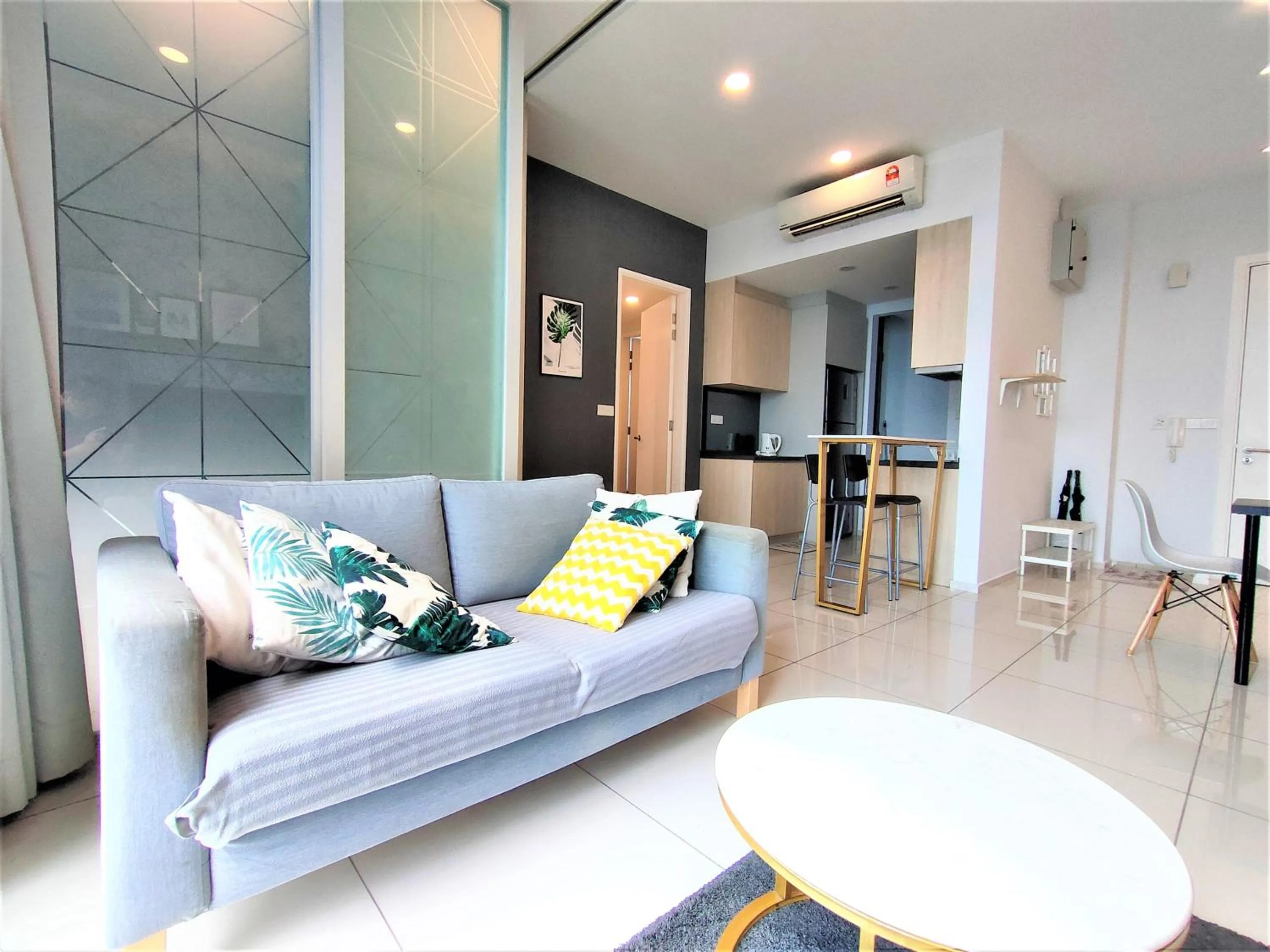 Living room in Infini Suites@ The Robertson Bukit Bintang