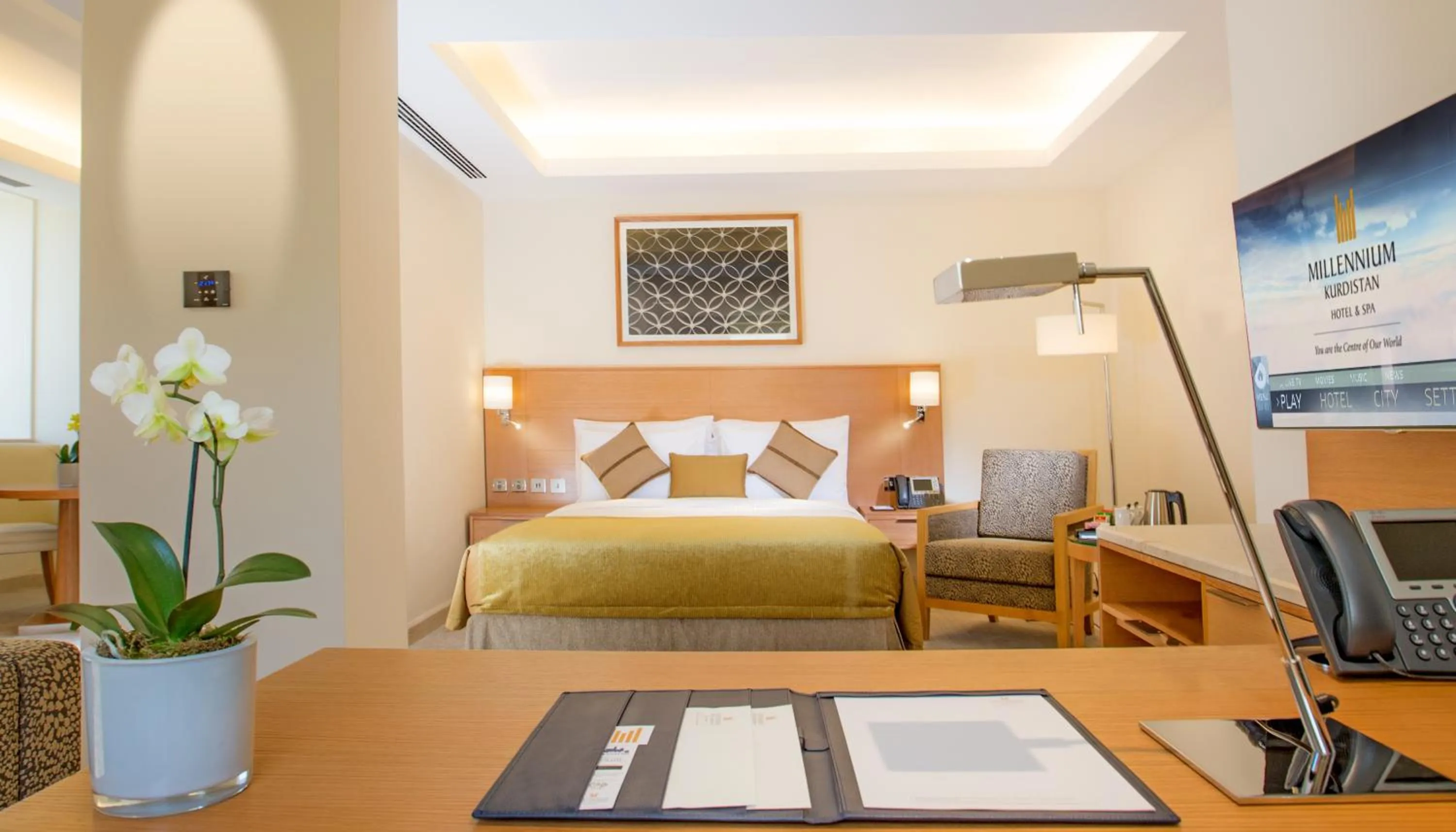 Photo of the whole room, Bed in Millennium Kurdistan Hotel & Spa