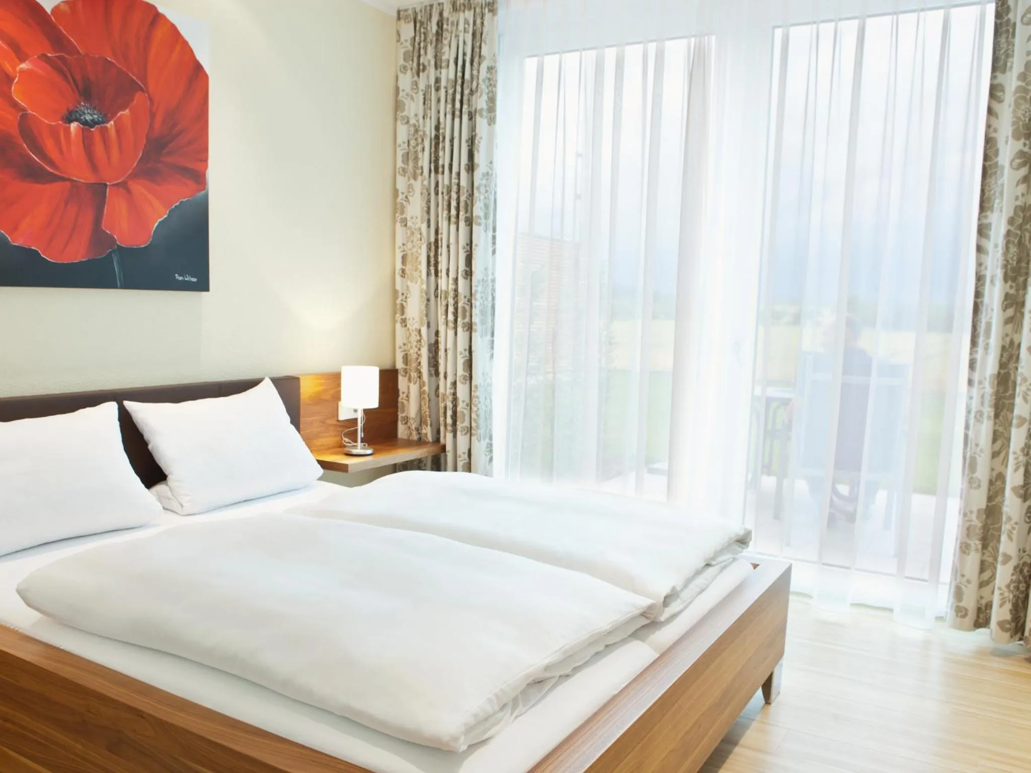 Balcony/Terrace, Bed in Das Quartier