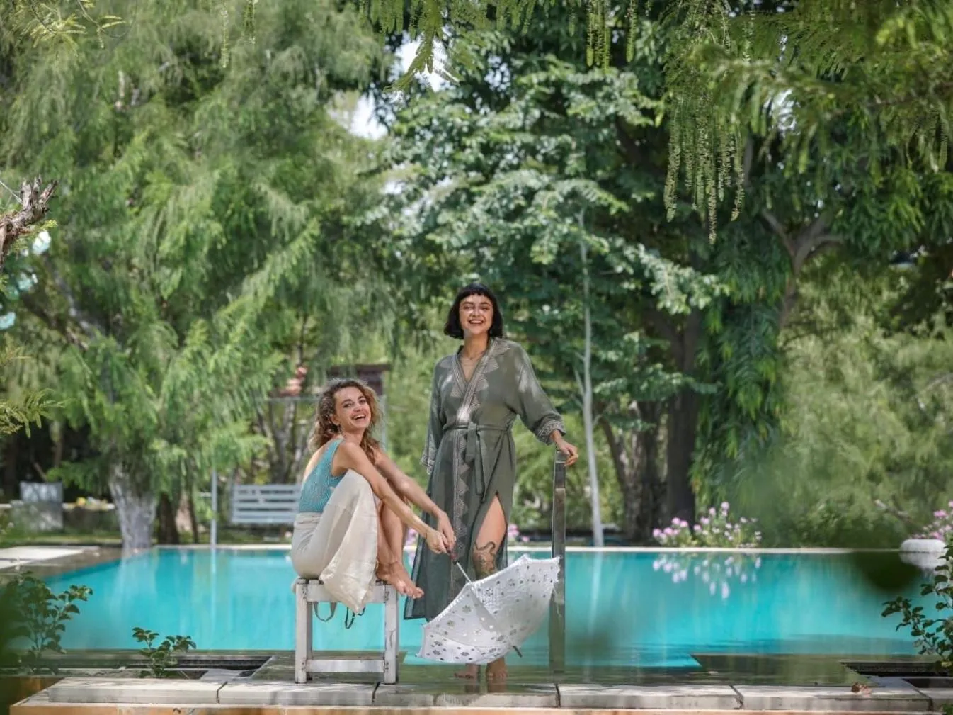 Swimming pool in PushkarOrganic - Lux farm resort with pool