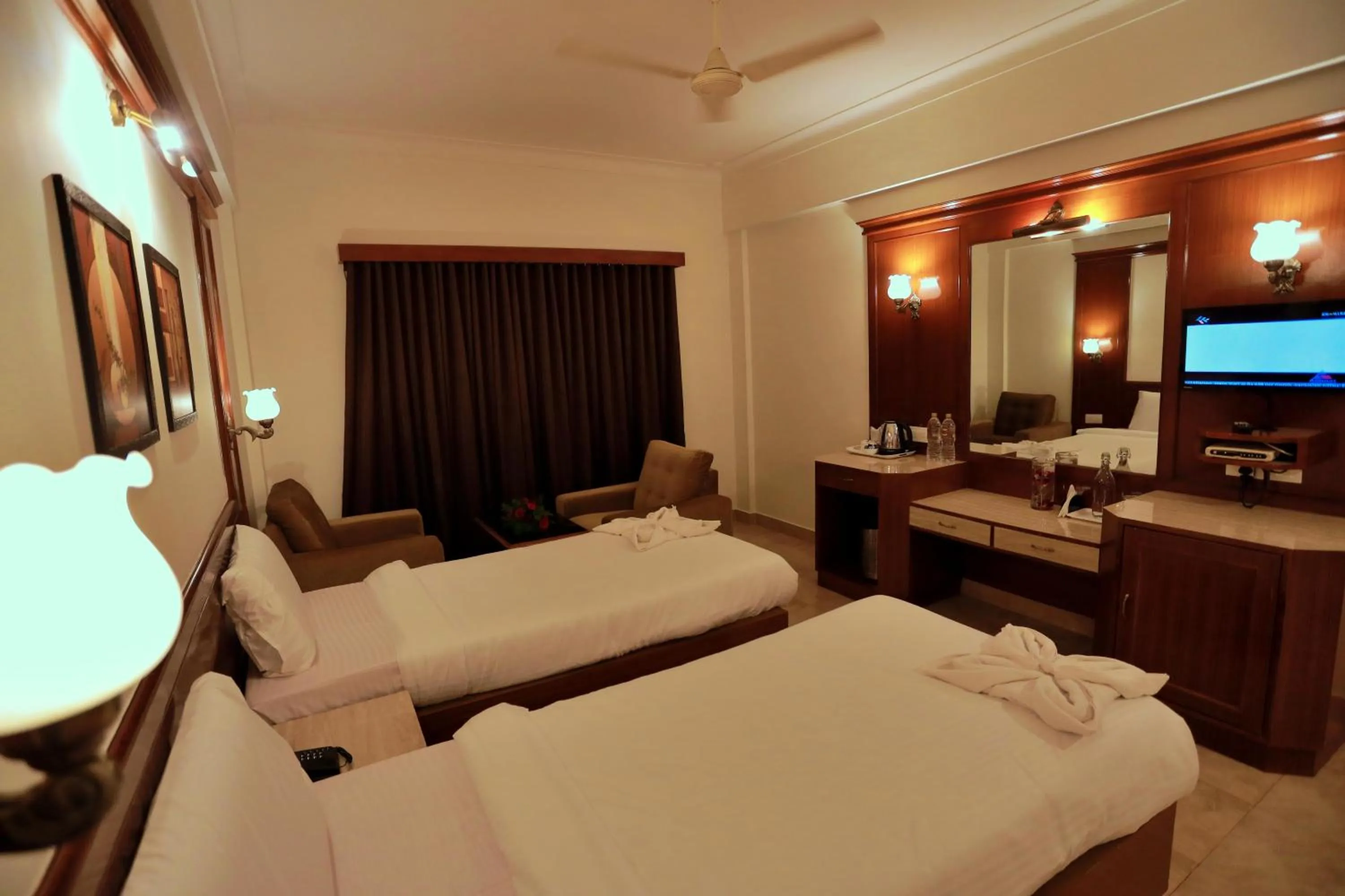 Bed in Hotel Edassery Mansion