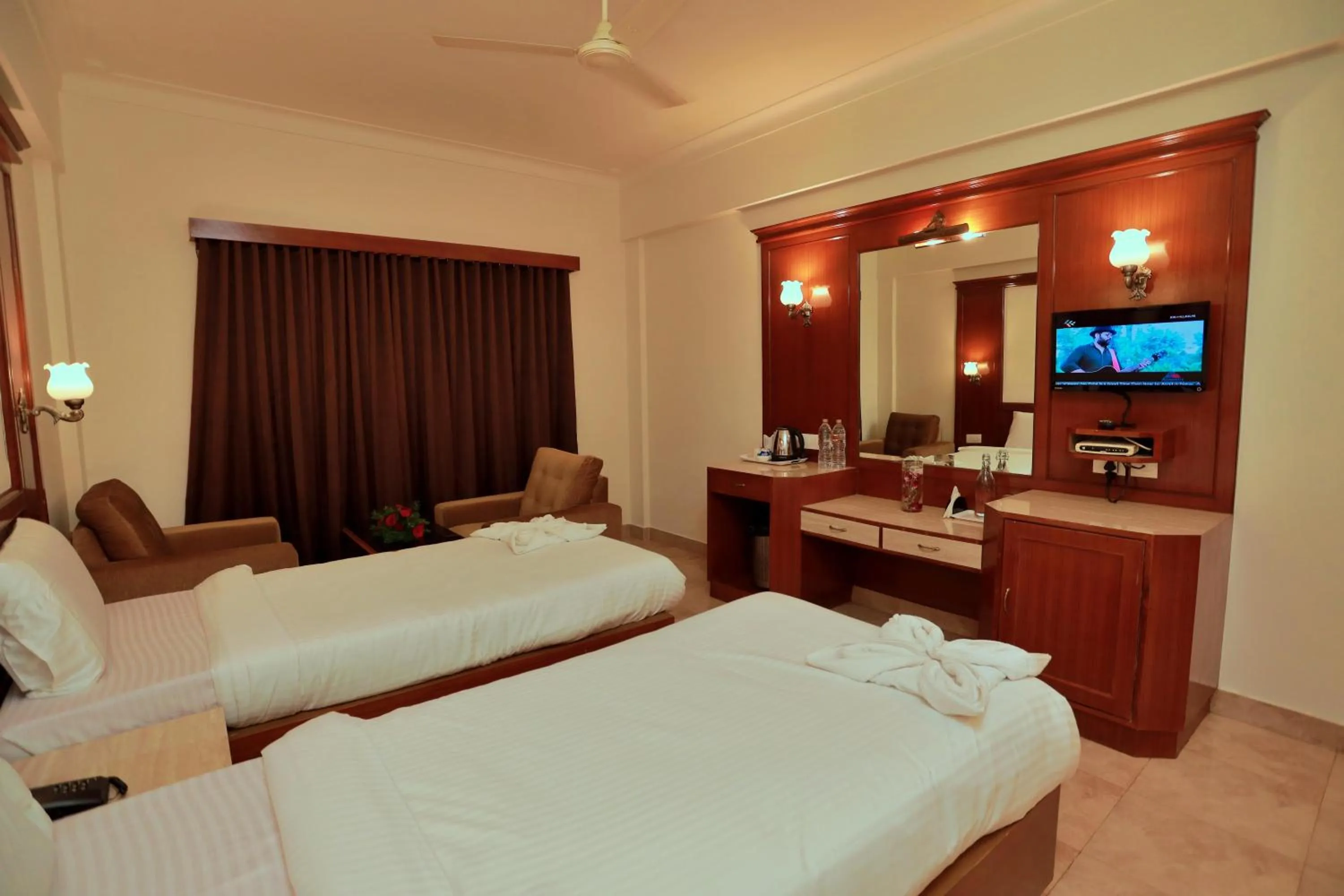 Bed in Hotel Edassery Mansion