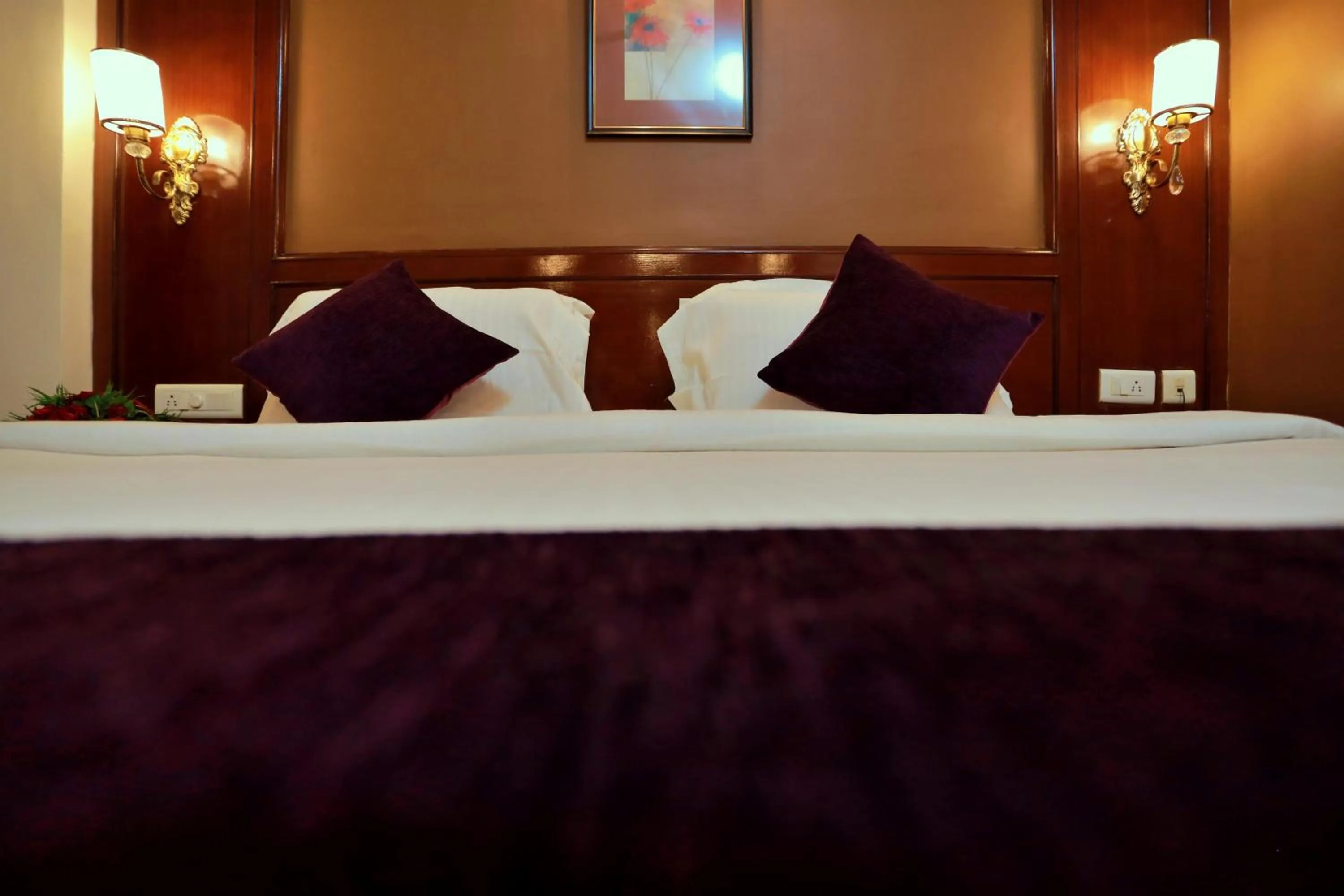 Bed in Hotel Edassery Mansion