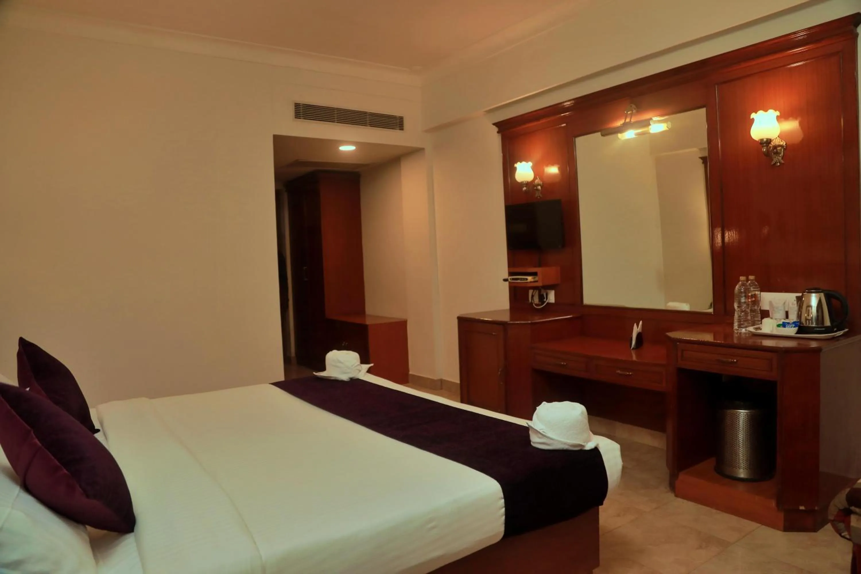 Bed in Hotel Edassery Mansion