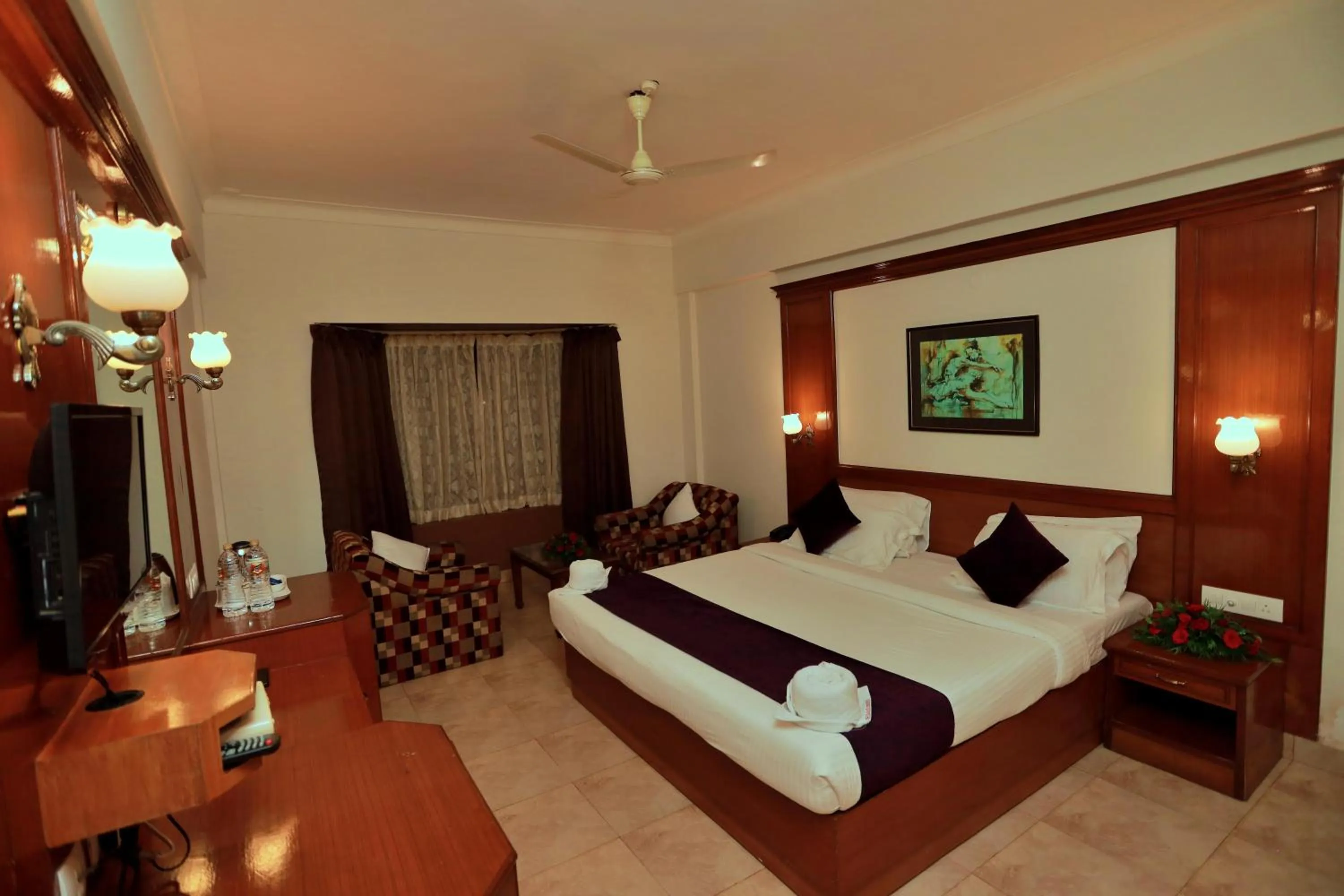 Bed in Hotel Edassery Mansion