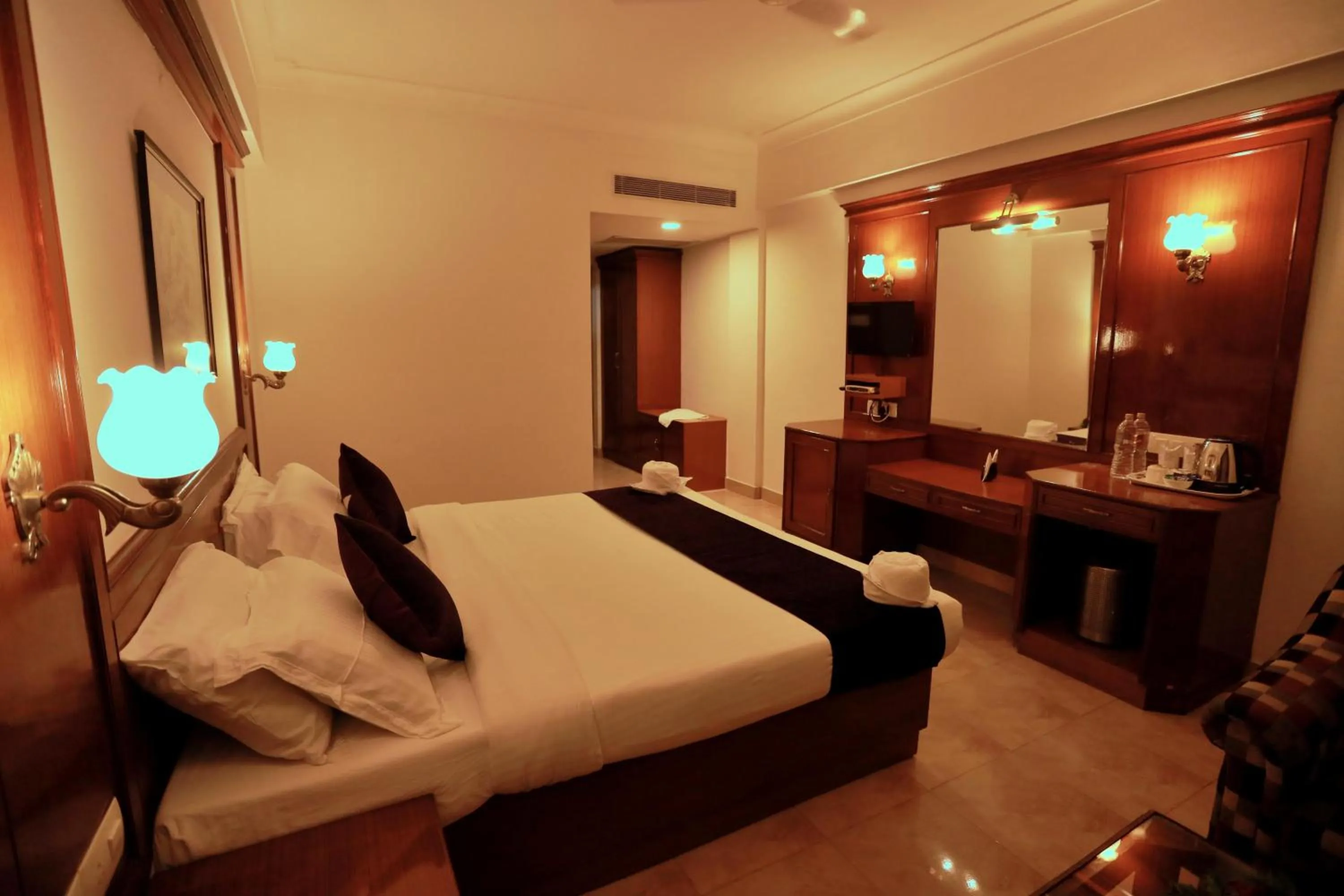 Bed in Hotel Edassery Mansion