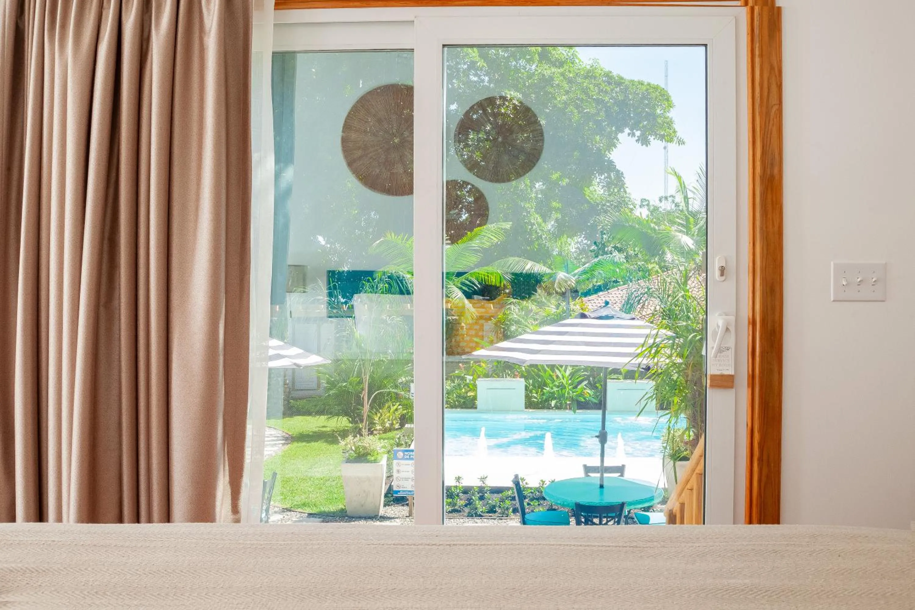 Pool view in Angeli Gardens Boutique Hotel