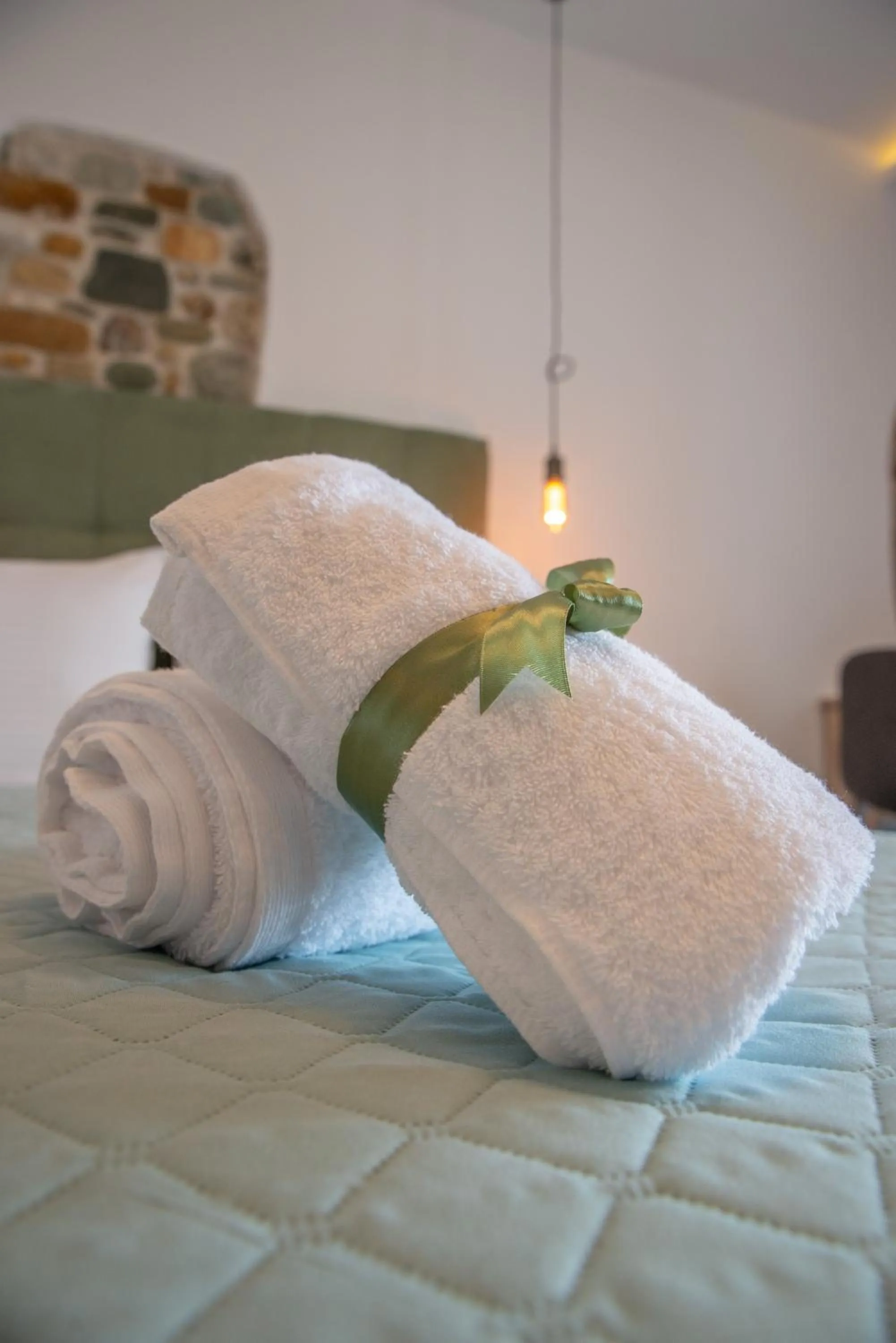 Bed in Aelia Mount Suites