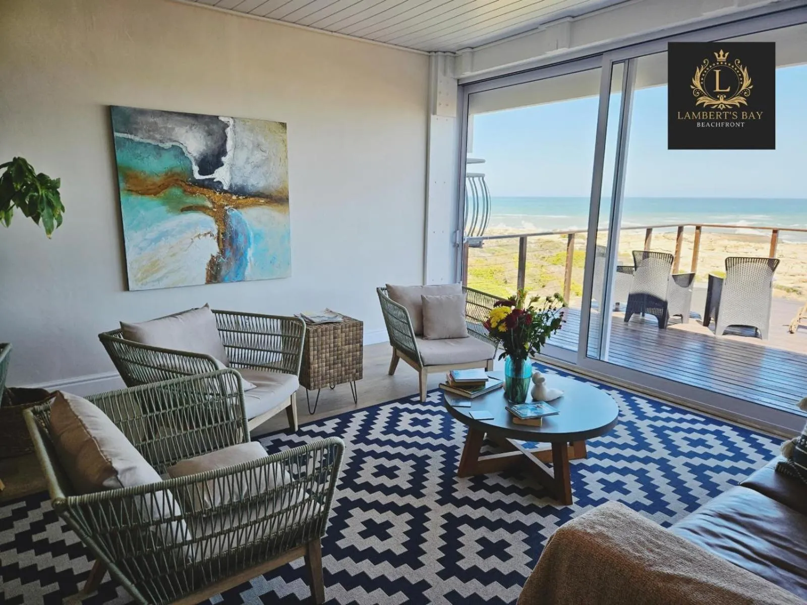 Living room in Lambertsbay Beachfront