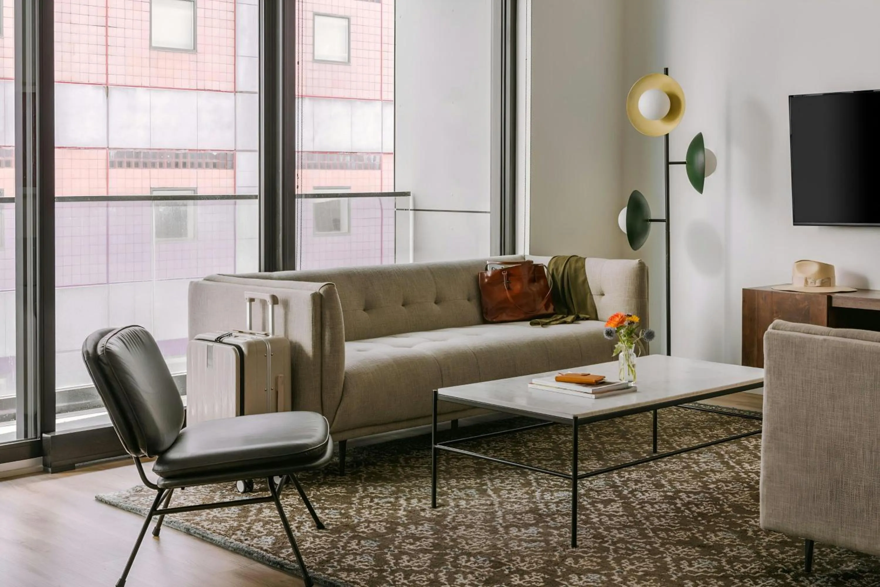 Living room in Sonder by Marriott Bonvoy Maisonneuve Apartments Downtown
