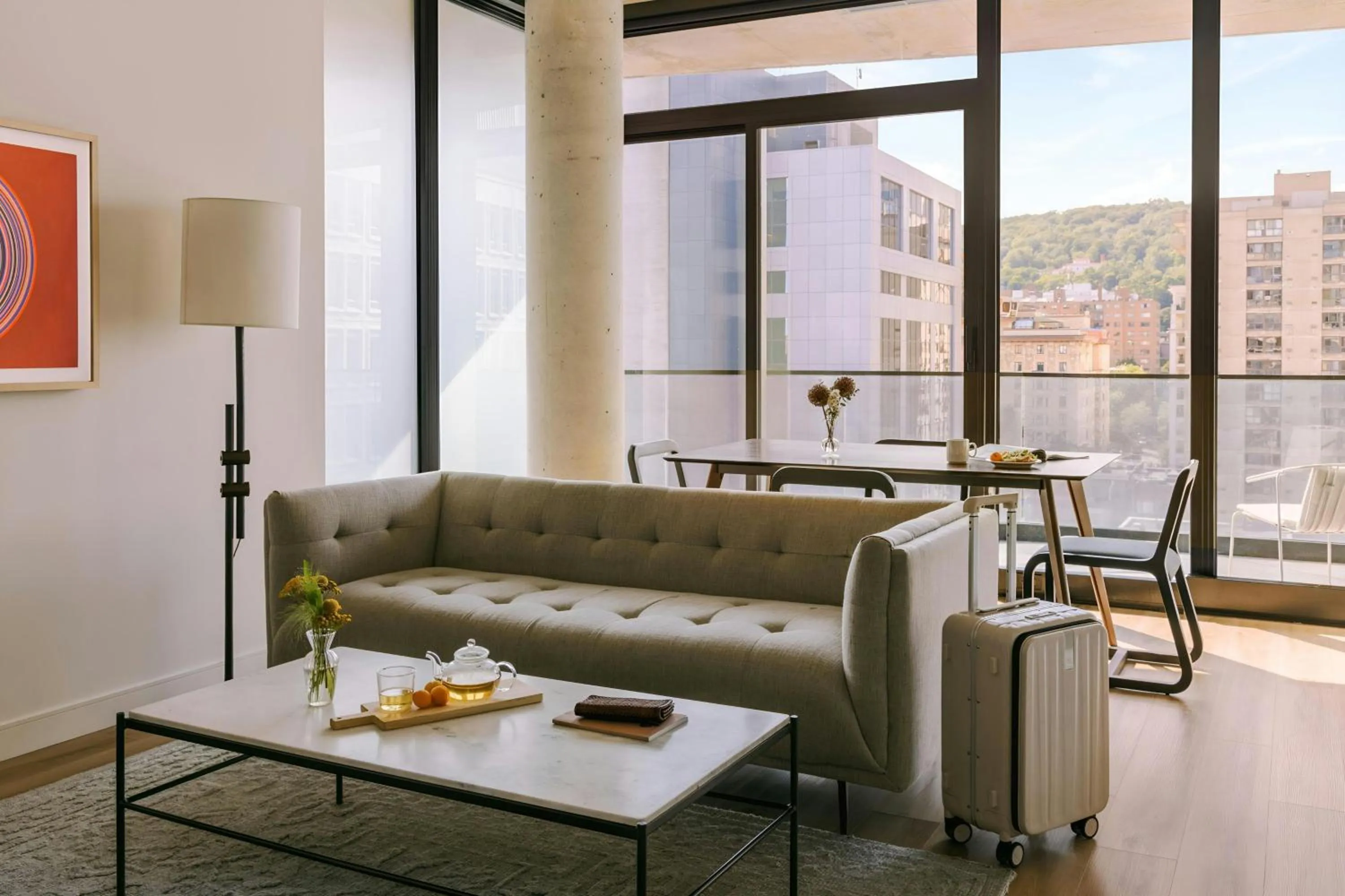 Living room in Sonder by Marriott Bonvoy Maisonneuve Apartments Downtown