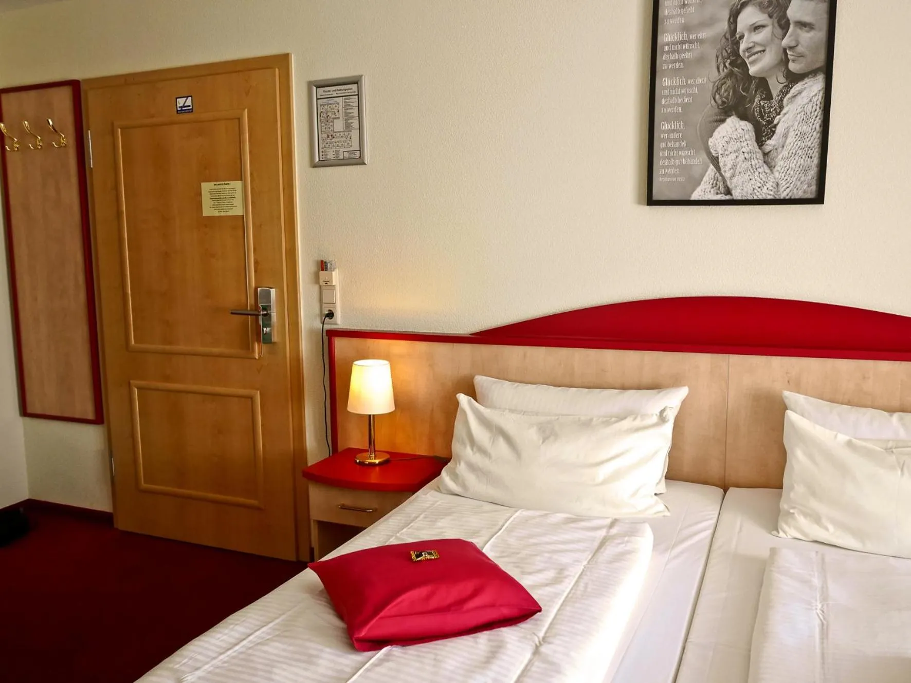 Bed in Seehotel Weit Meer