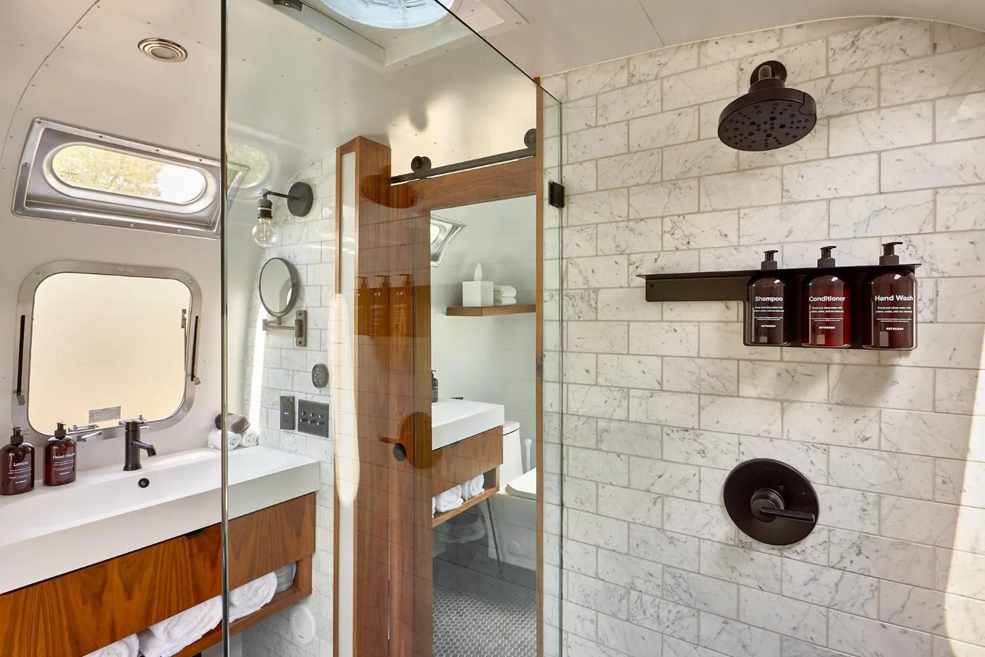 Bathroom in AutoCamp Catskills