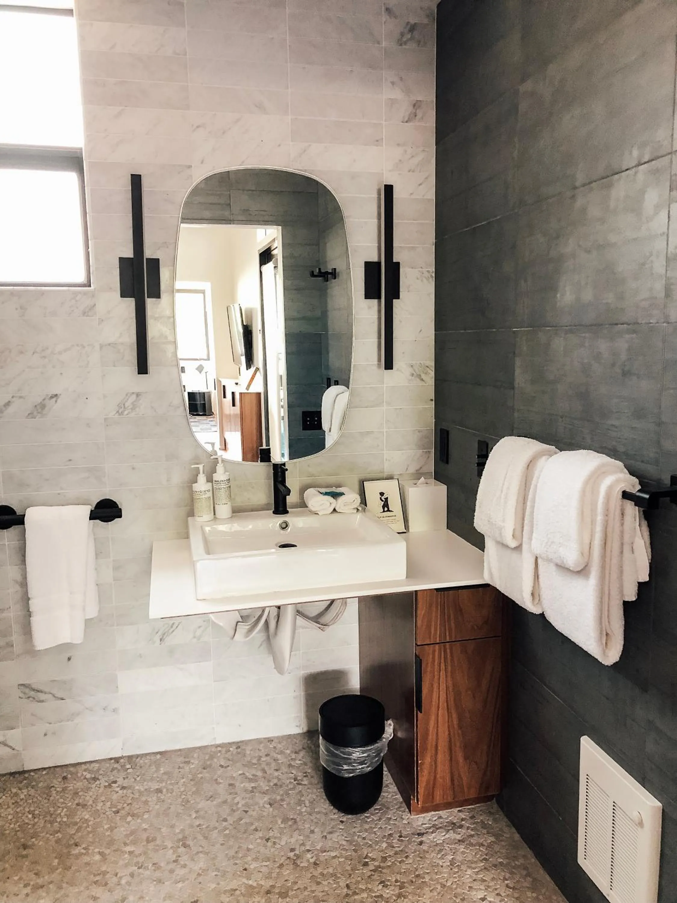 Bathroom in AutoCamp Catskills