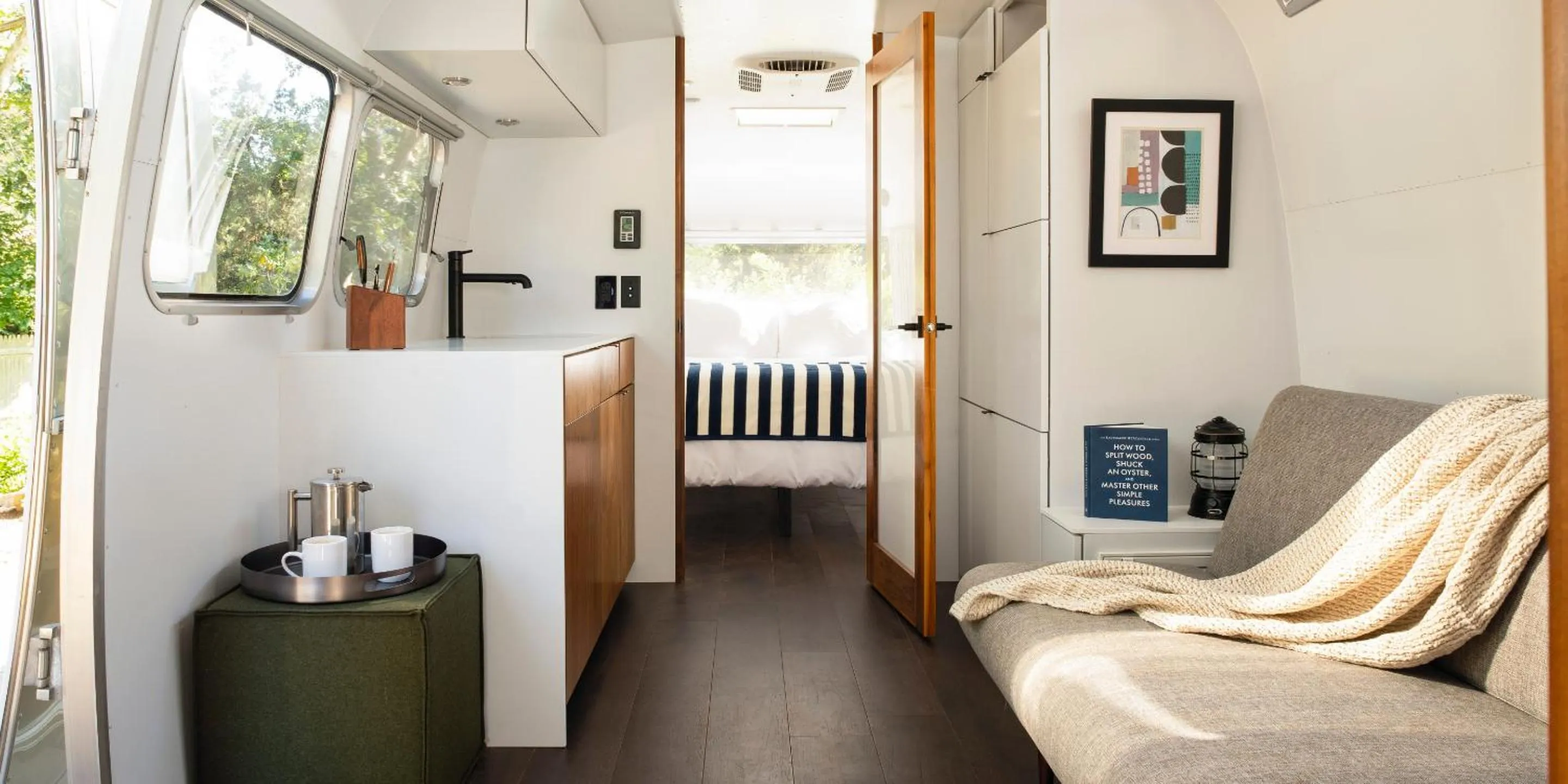 Seating area in AutoCamp Catskills