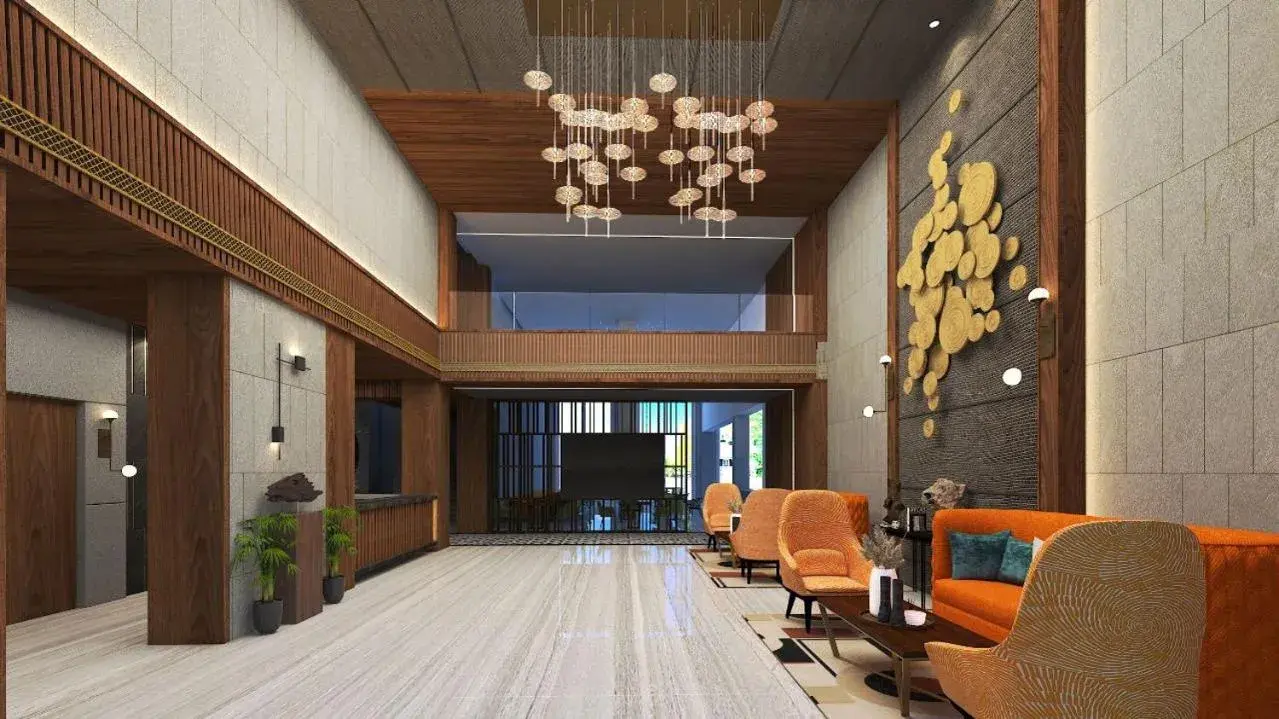 Lobby or reception in HOTEL PAHADI Lobby or reception in HOTEL PAHADI