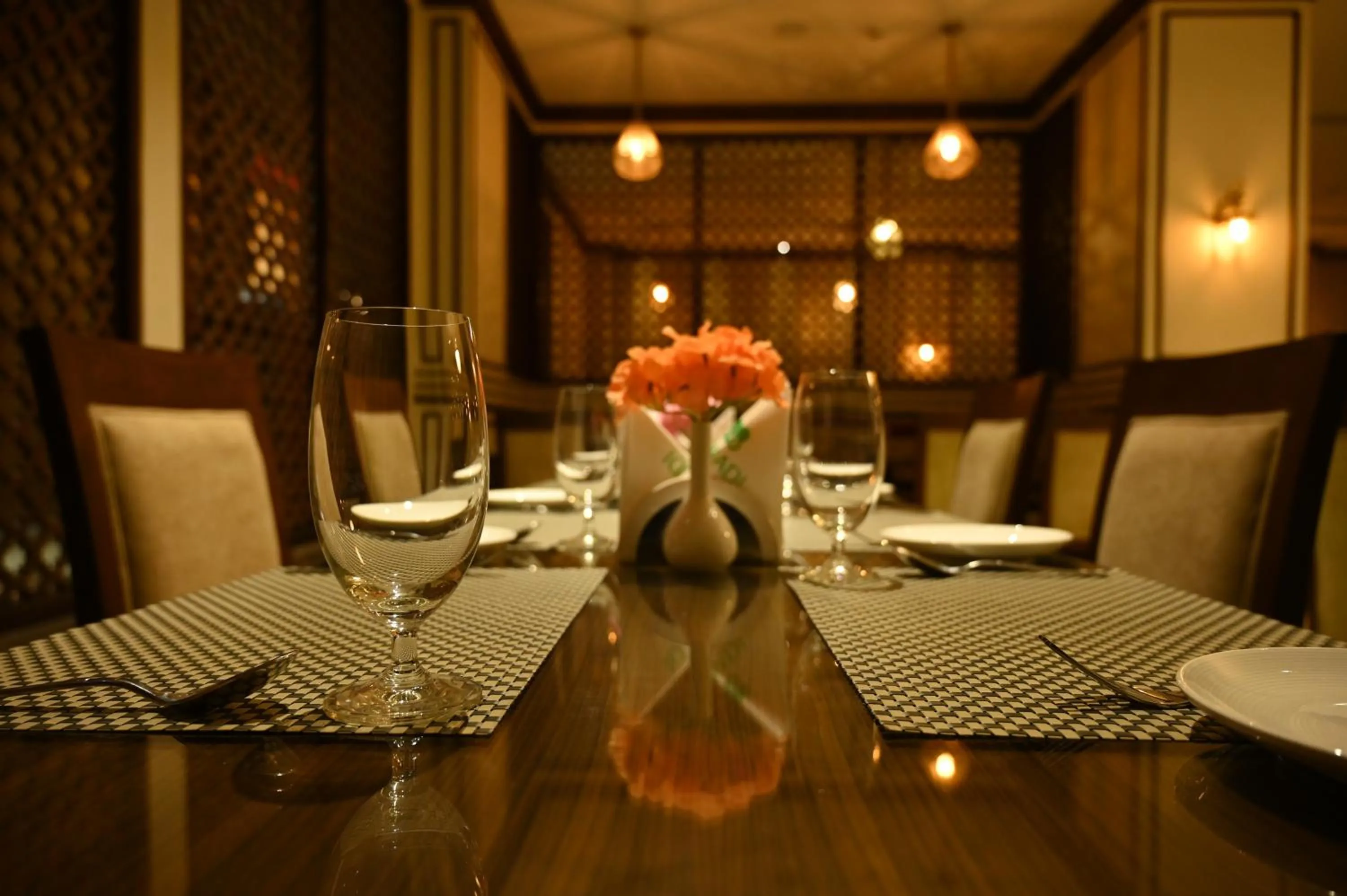 Dining area in HOTEL PAHADI