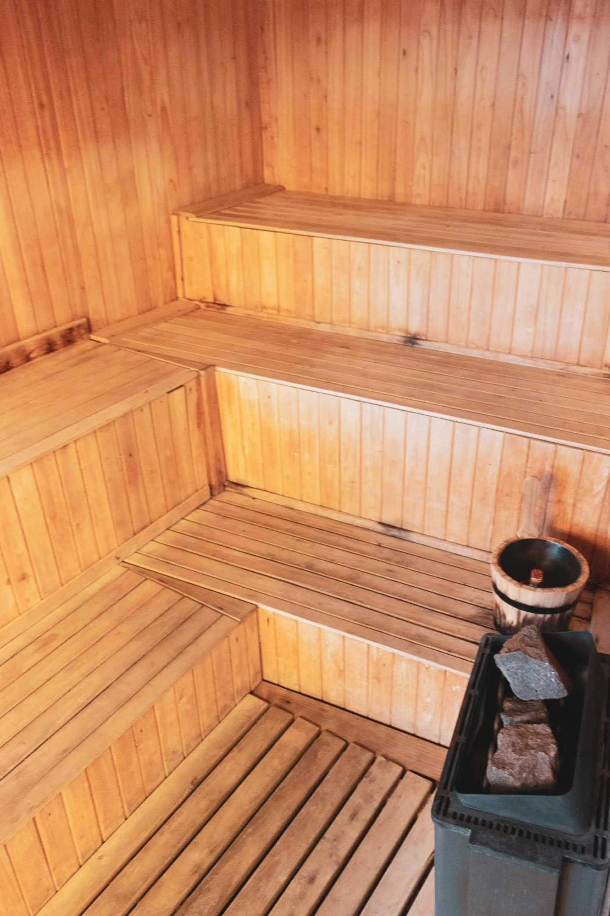 Sauna in Rochester Bariloche Suites & Spa