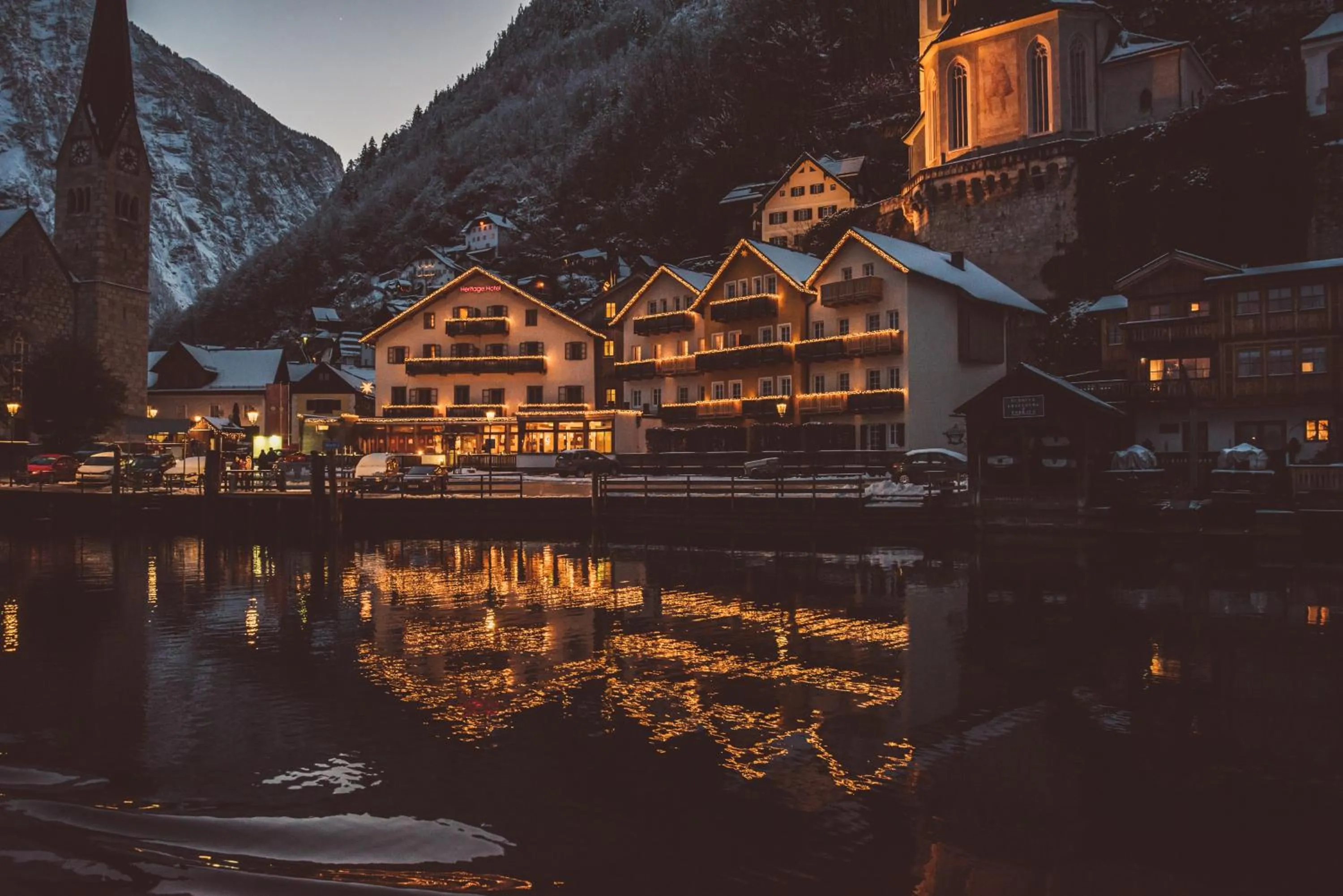Winter in Heritage Hotel Hallstatt