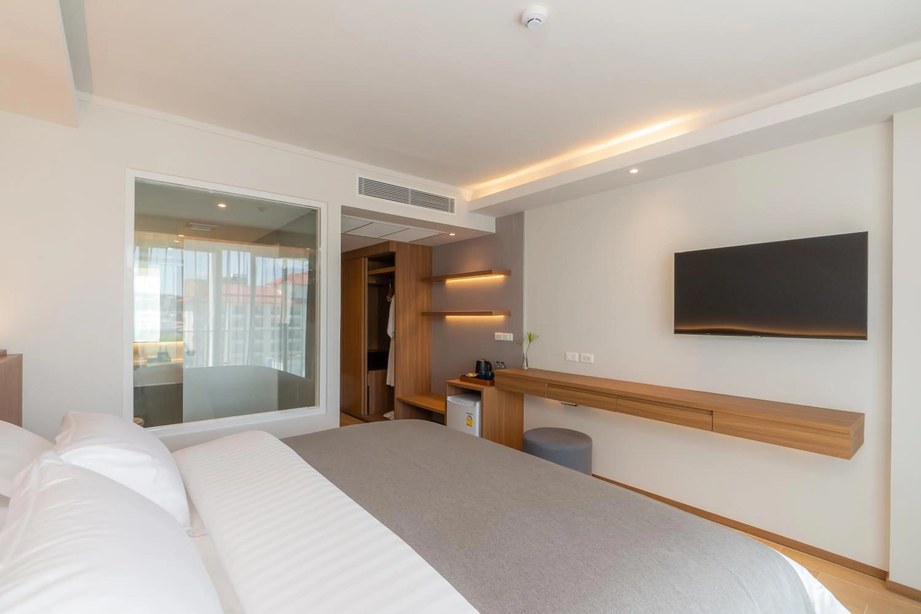 Bed in Shambhala Hotel Pattaya