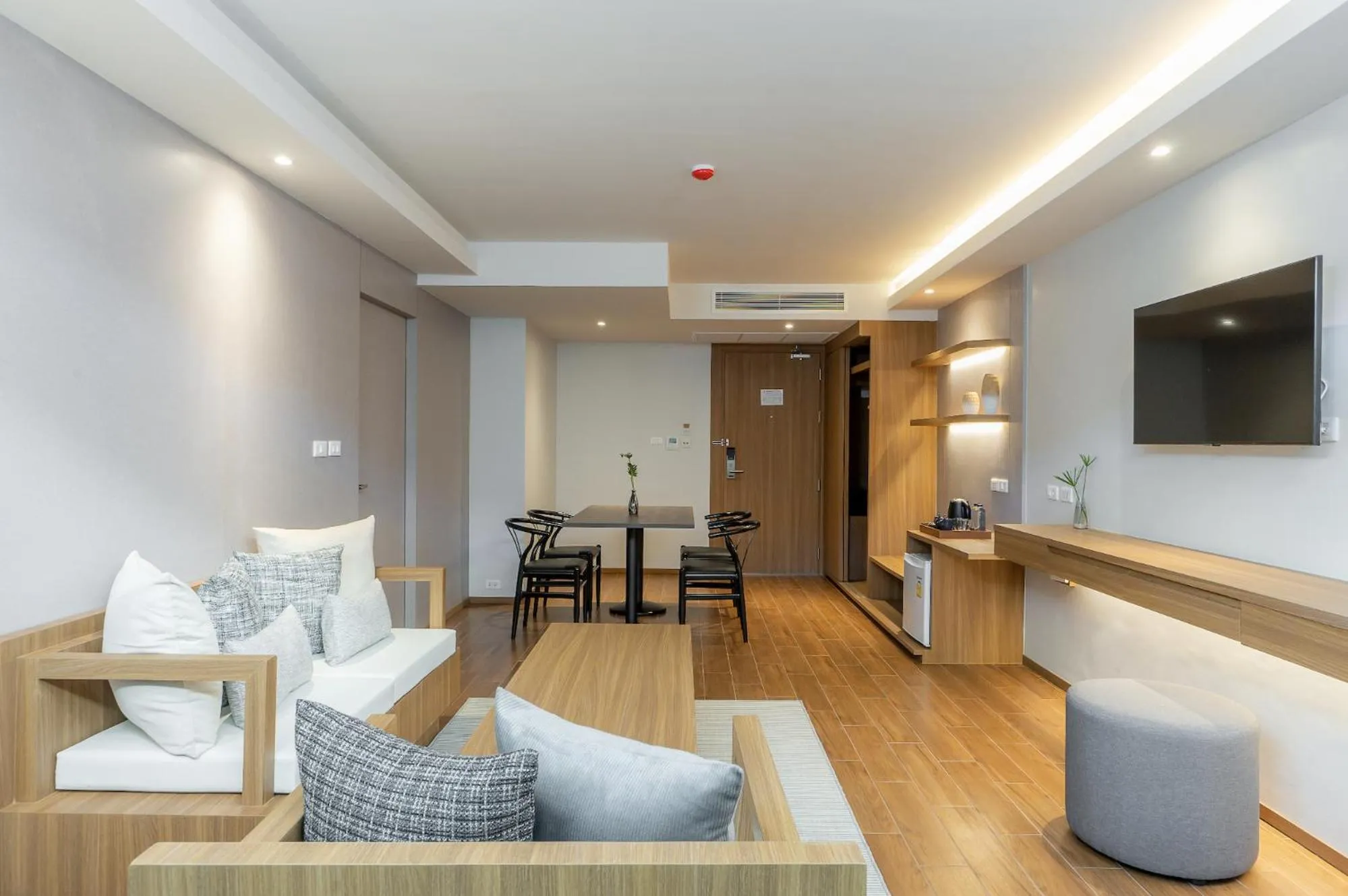 Living room in Shambhala Hotel Pattaya