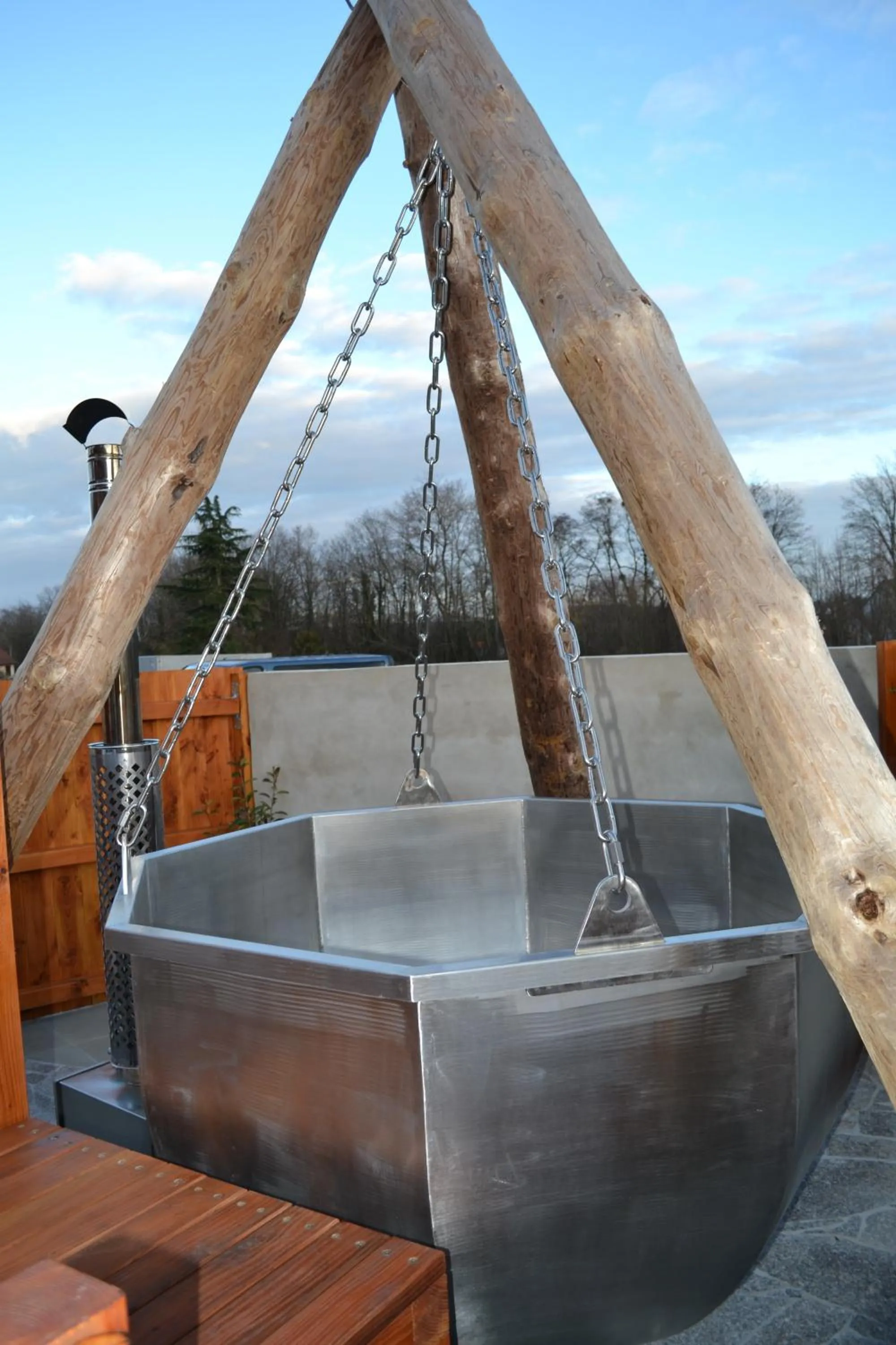 Open Air Bath in Domaine des Trois Sorciers