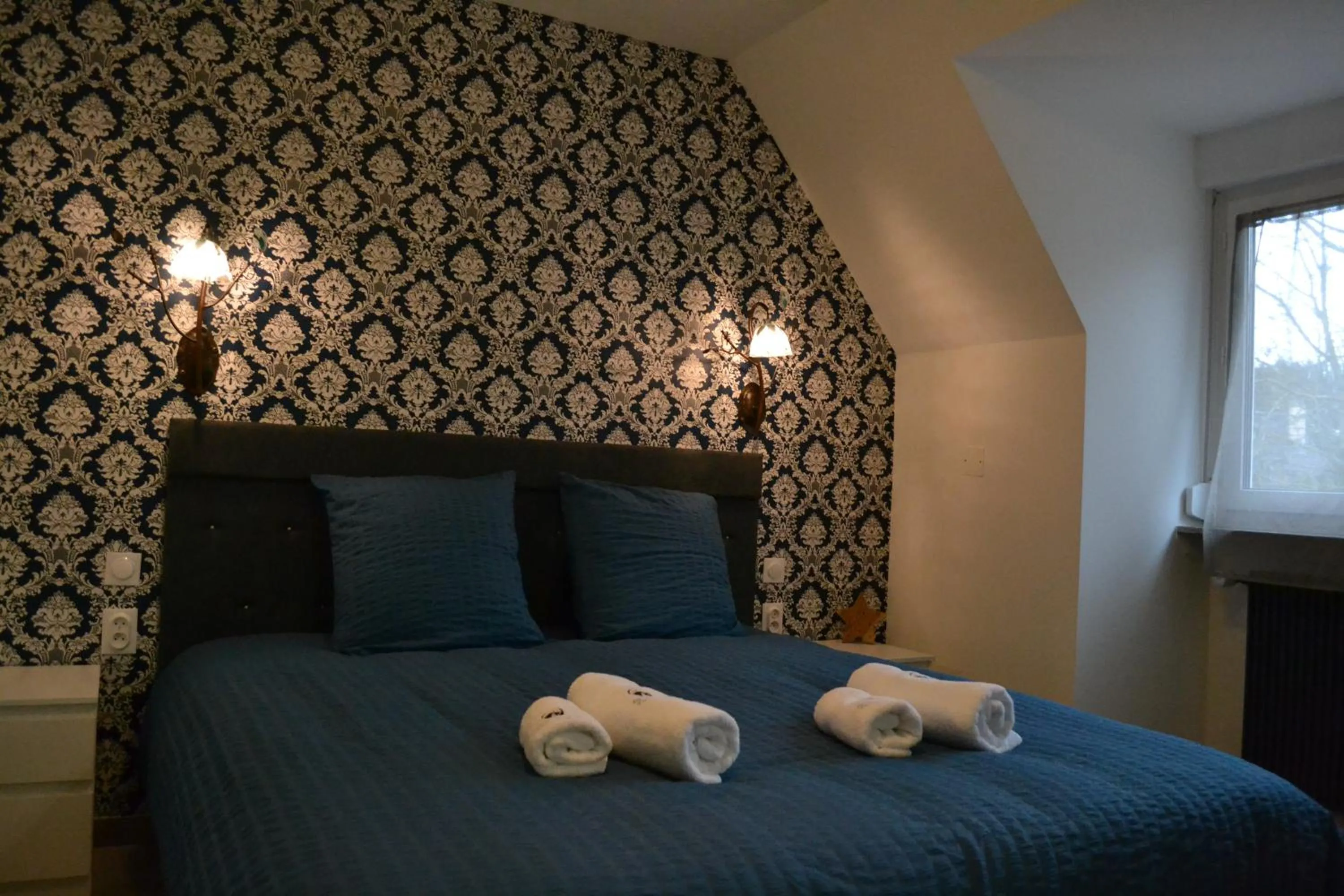 Bed in Domaine des Trois Sorciers