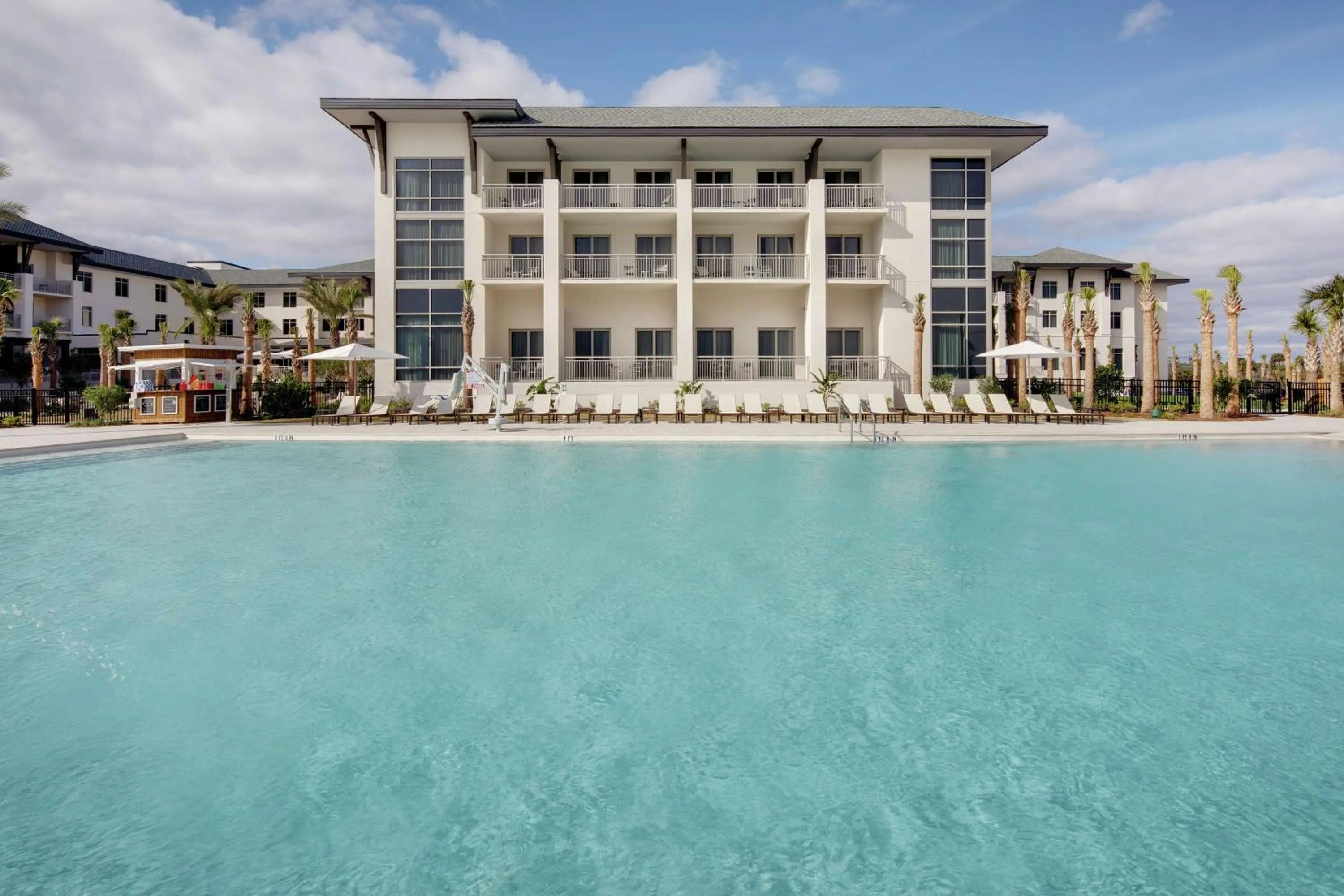 Pool view in Embassy Suites St Augustine Beach Oceanfront Resort