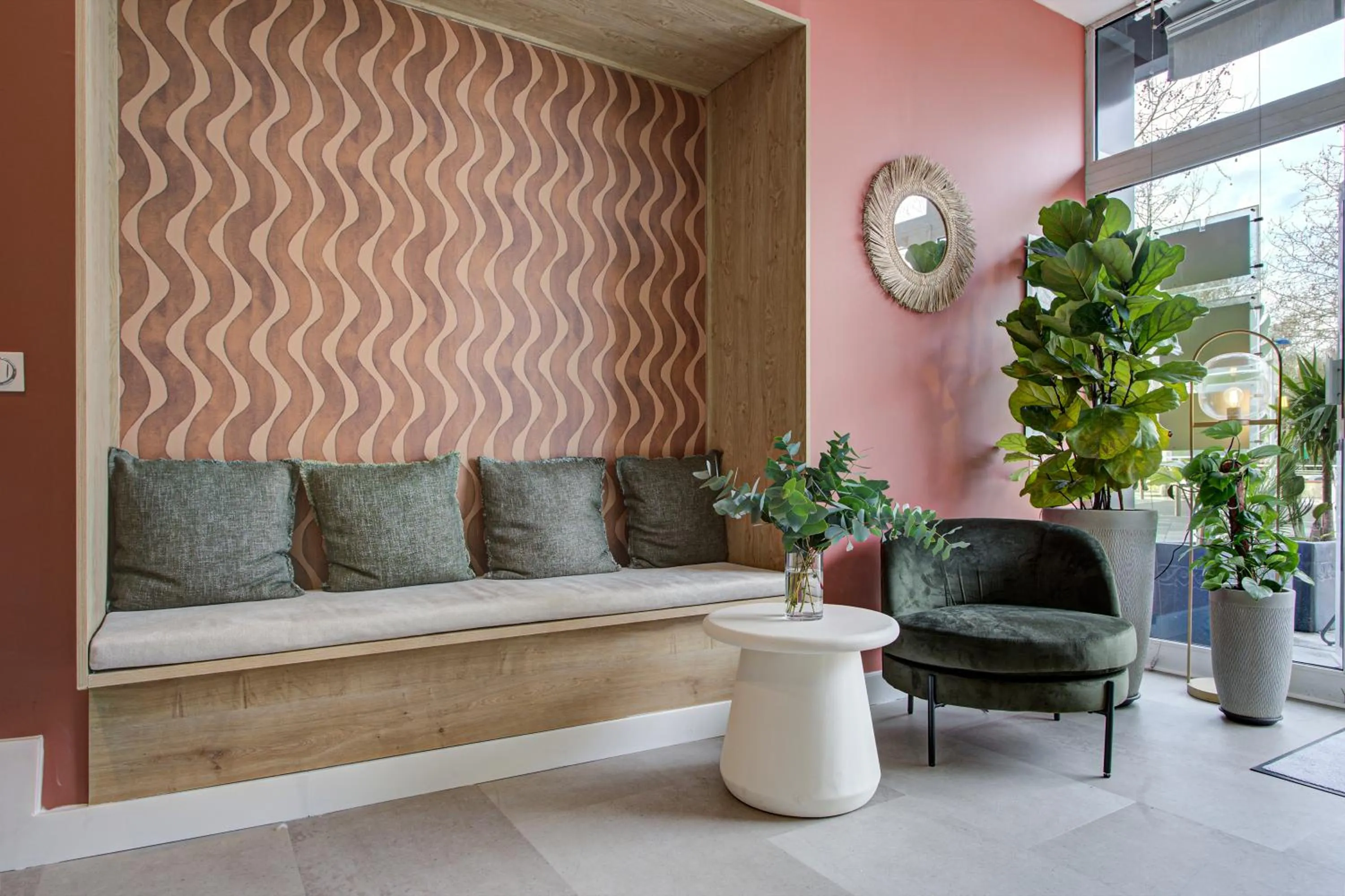 Lobby or reception in Hotel Centre Plage