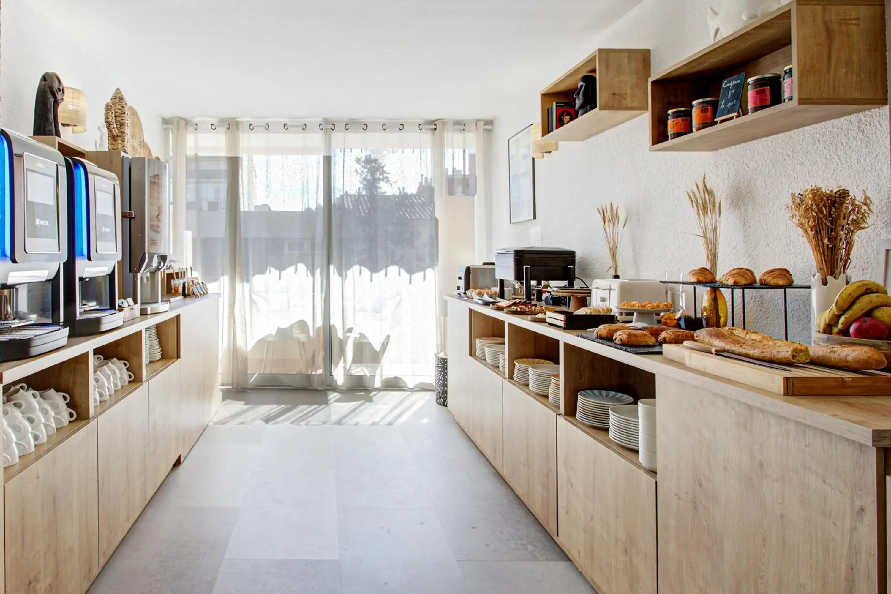 Buffet breakfast in Hotel Centre Plage Buffet breakfast in Hotel Centre Plage