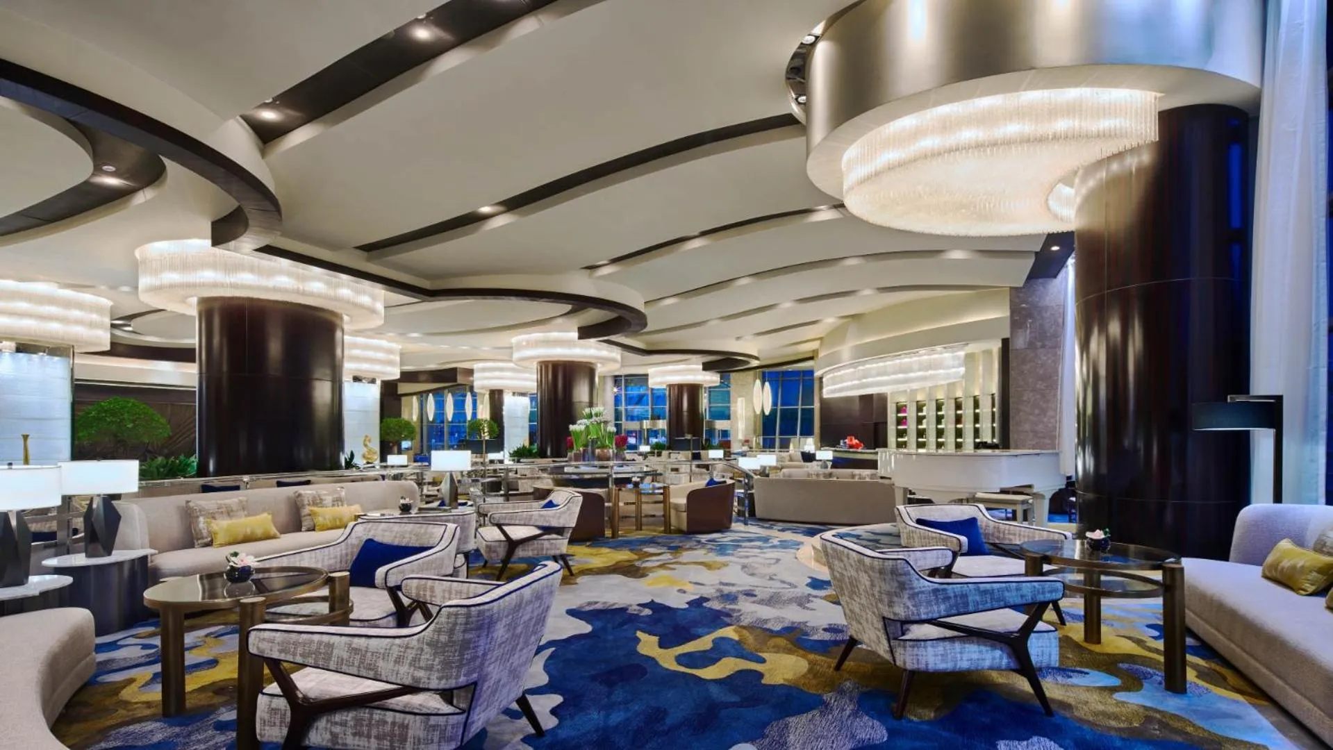 Lounge or bar, Restaurant/Places to Eat in Grand Kempinski Hotel Shanghai