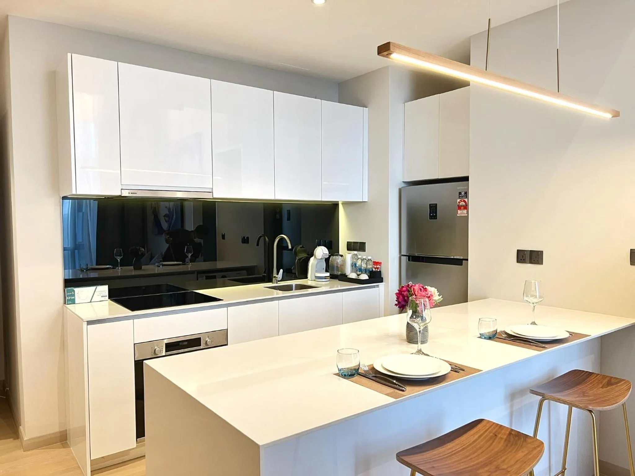 Kitchen or kitchenette in Star Residence KLCC