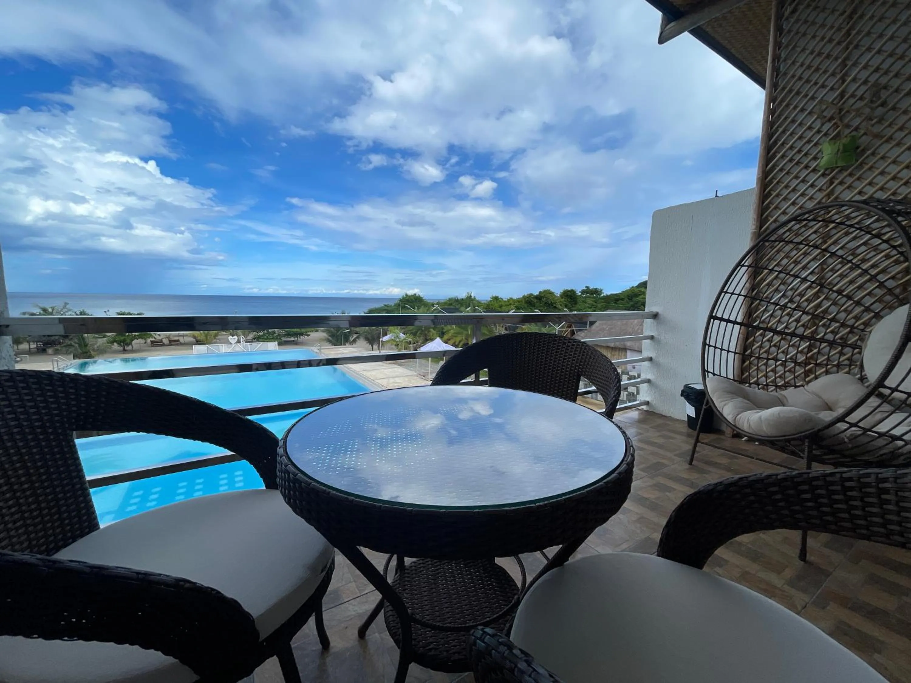 Balcony/Terrace in LaSersita Casitas and Water Spa Beach Resort by Cocotel
