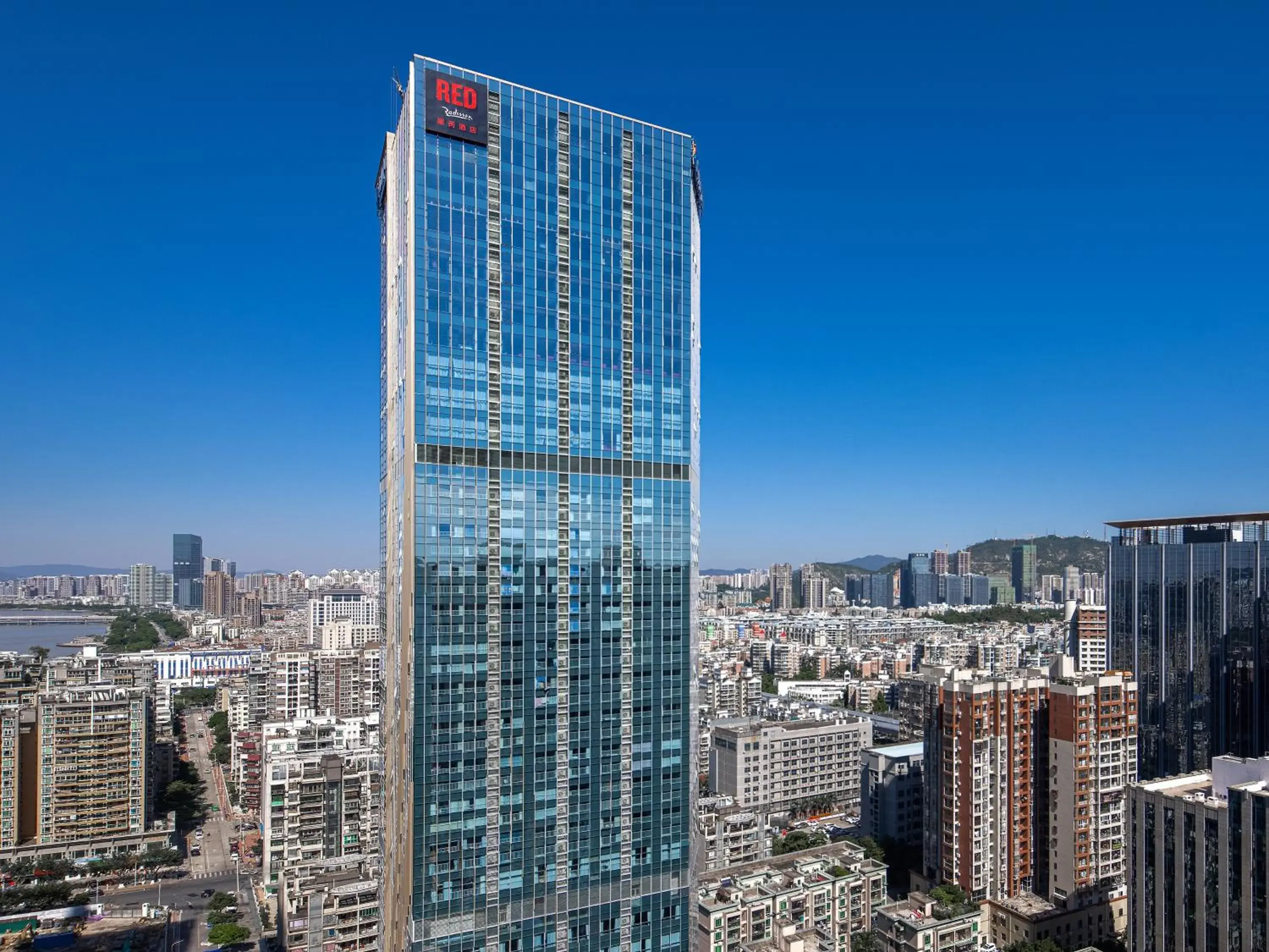 City view in Radisson RED Hotel Zhuhai Gongbei Port City view in Radisson RED Hotel Zhuhai Gongbei Port