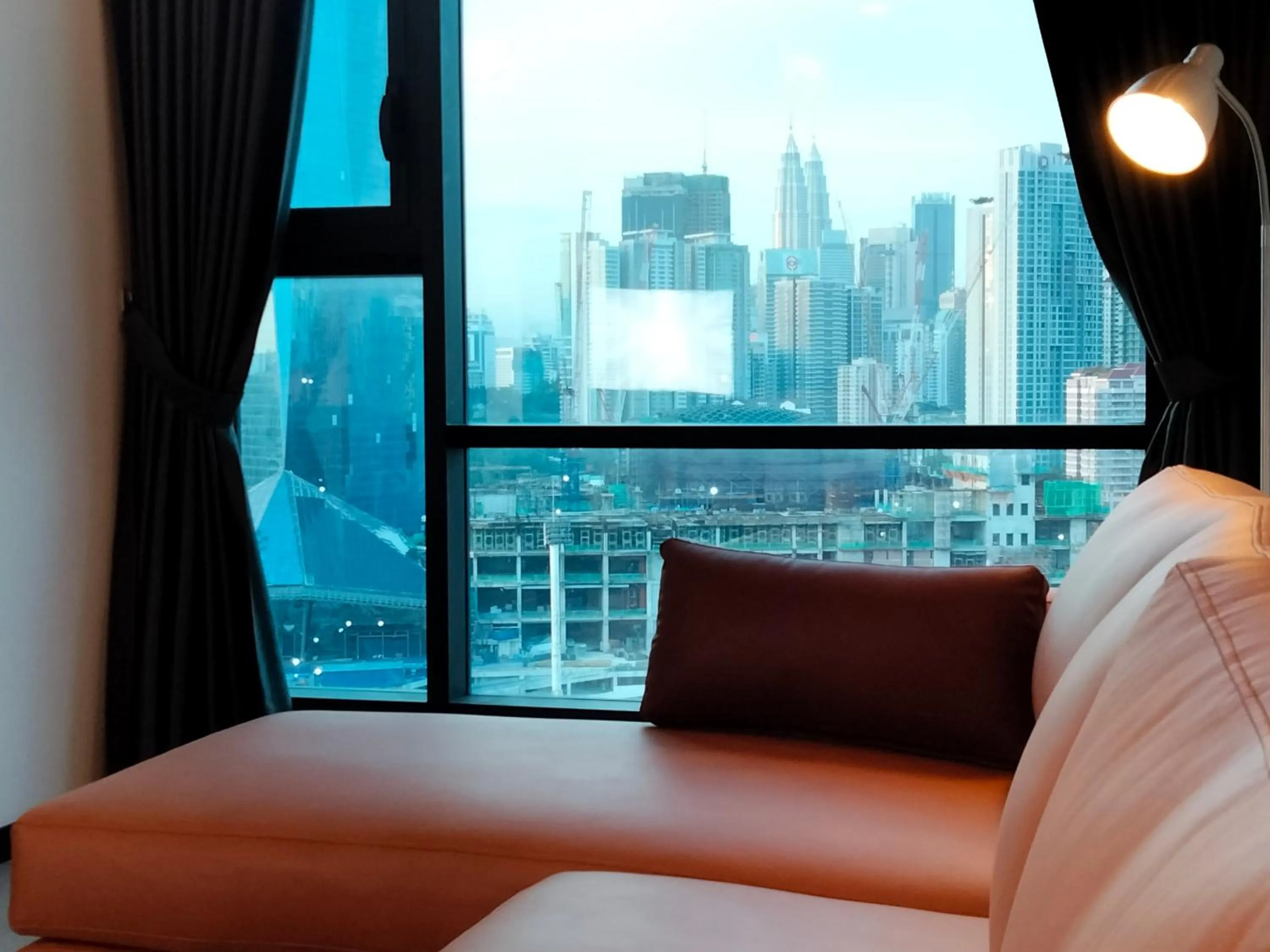 Living room, Bed in OPUS RESIDENCE KL I HomeBrickz