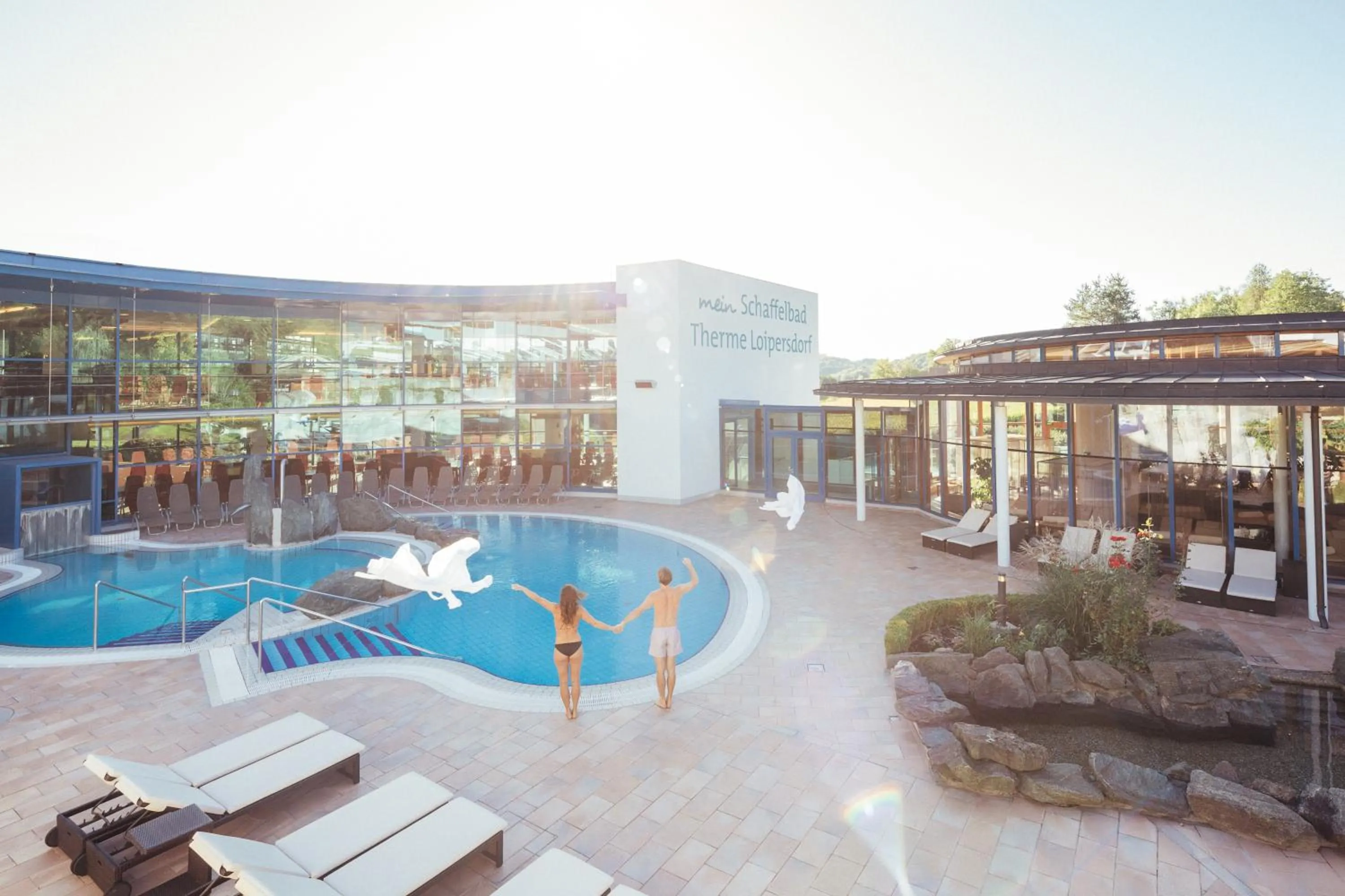 Swimming pool in Thermalhotel Leitner