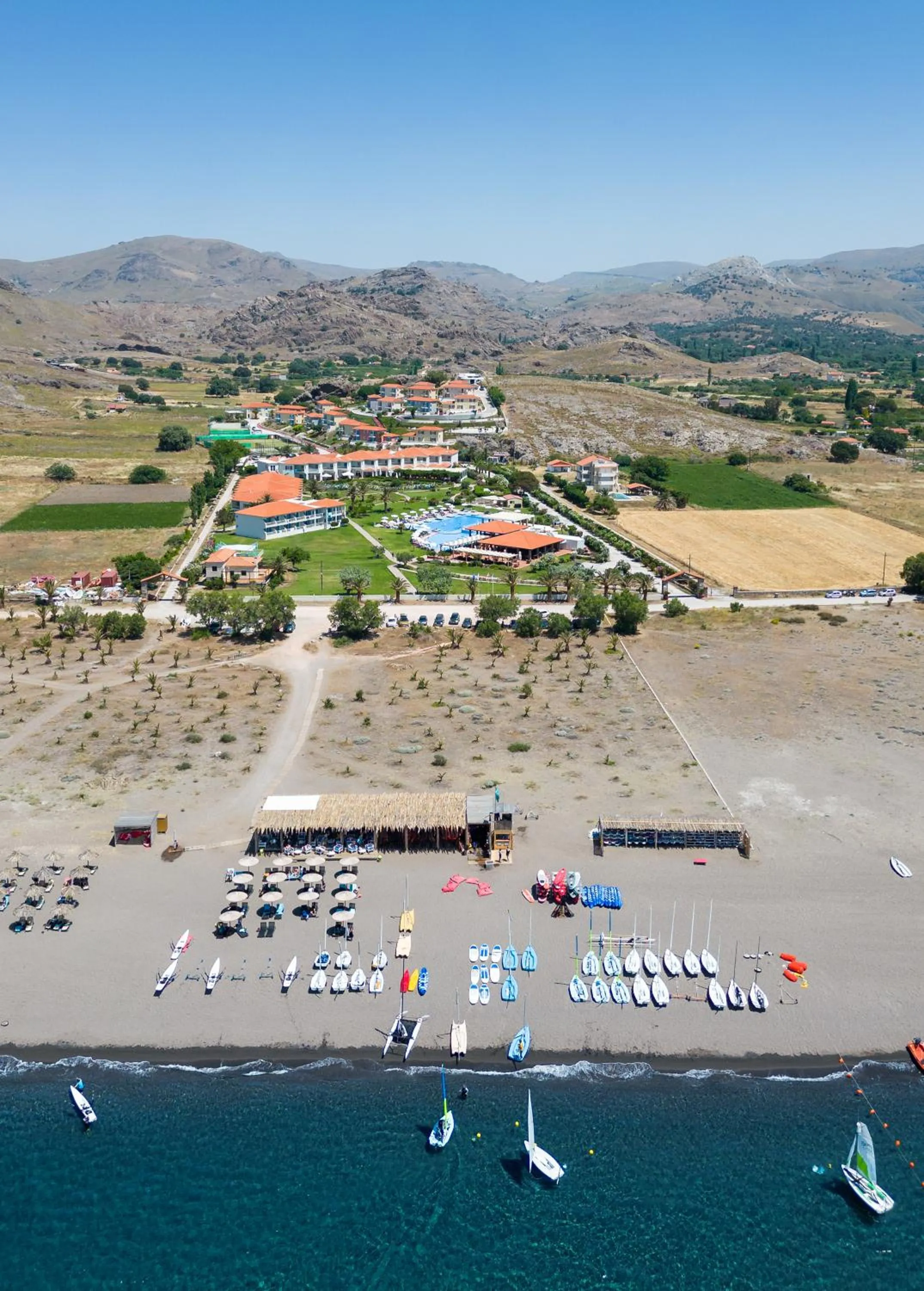 Beach in Aeolian Village Beach Resort