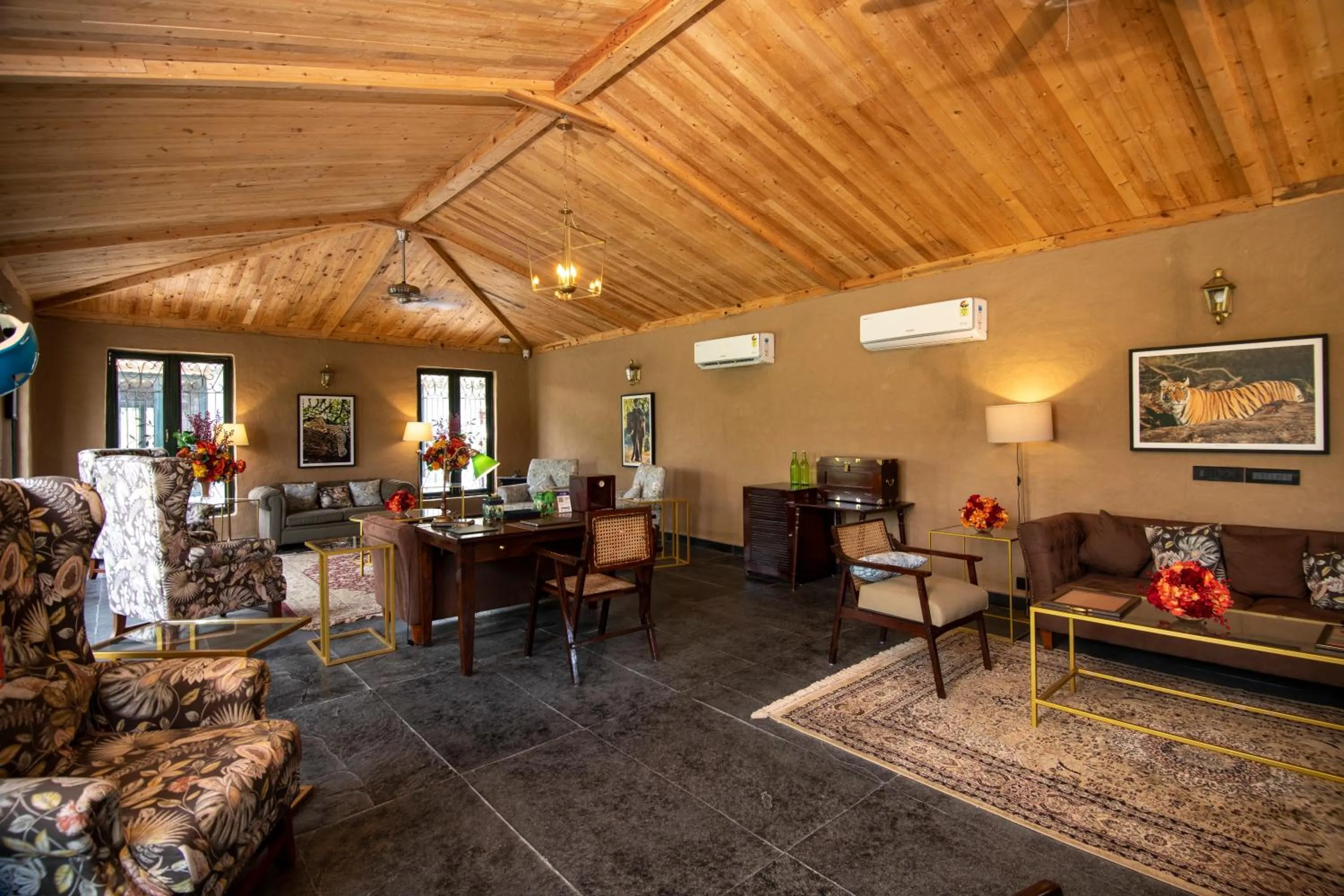 Lobby or reception in Aalia Jungle Retreat and Spa, Bandarjudh, Haridwar - Araiya Anthology