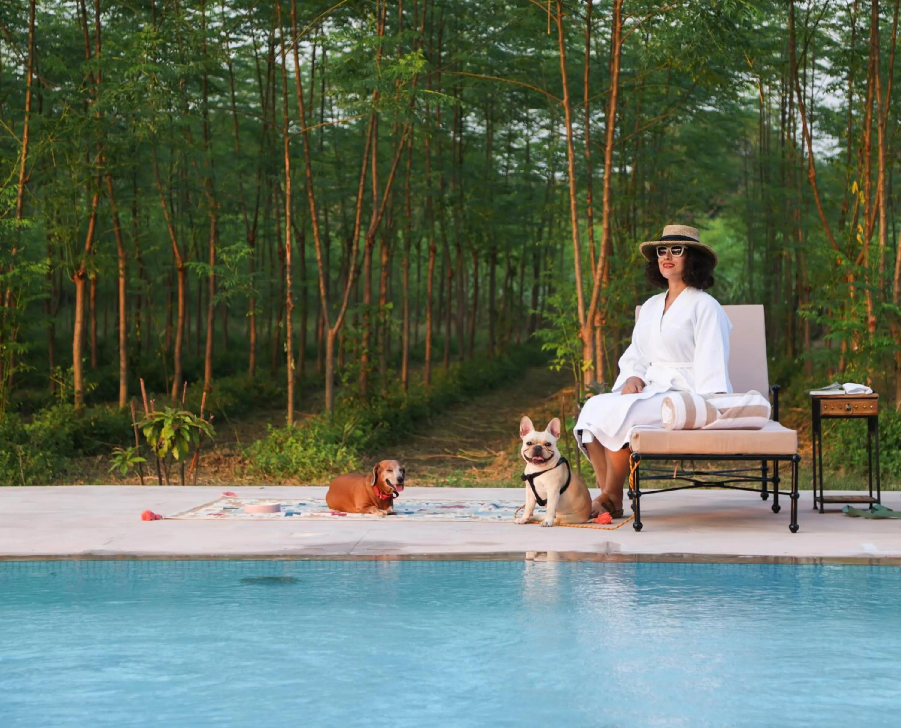 Swimming pool in Aalia Jungle Retreat and Spa, Bandarjudh, Haridwar - Araiya Anthology