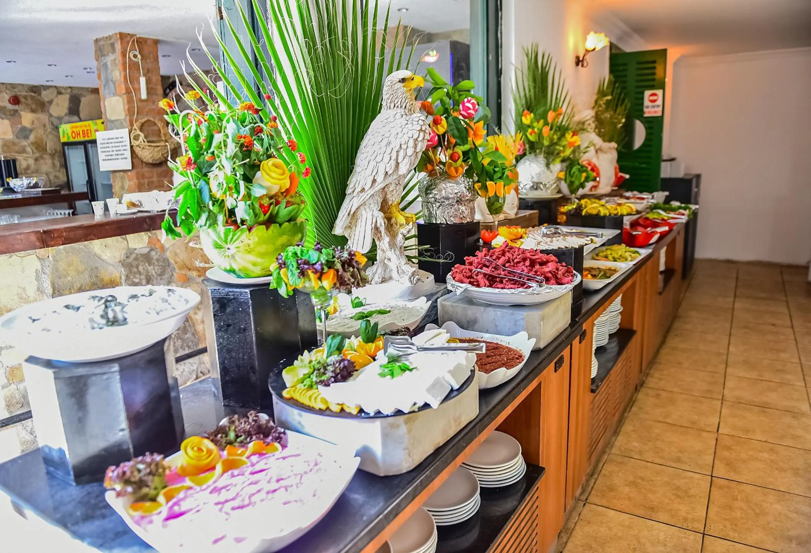 Buffet breakfast, Food in Hotel Bleu Nuit