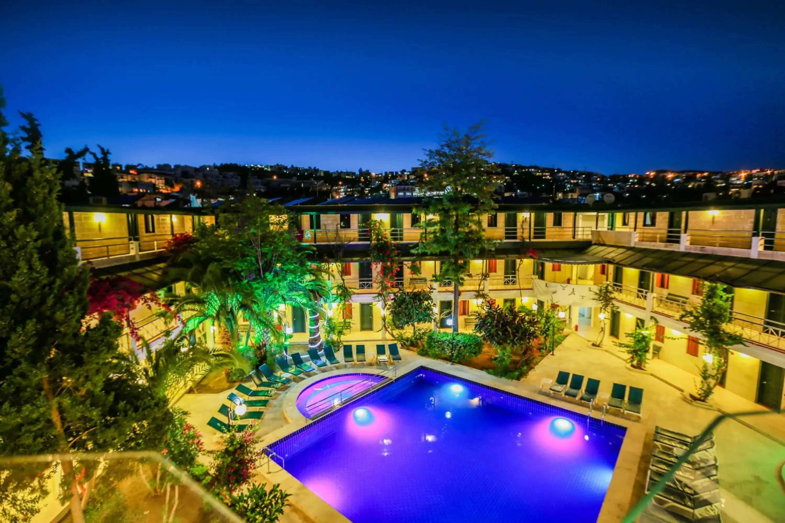 Property building, Pool View in Hotel Bleu Nuit Property building, Pool View in Hotel Bleu Nuit